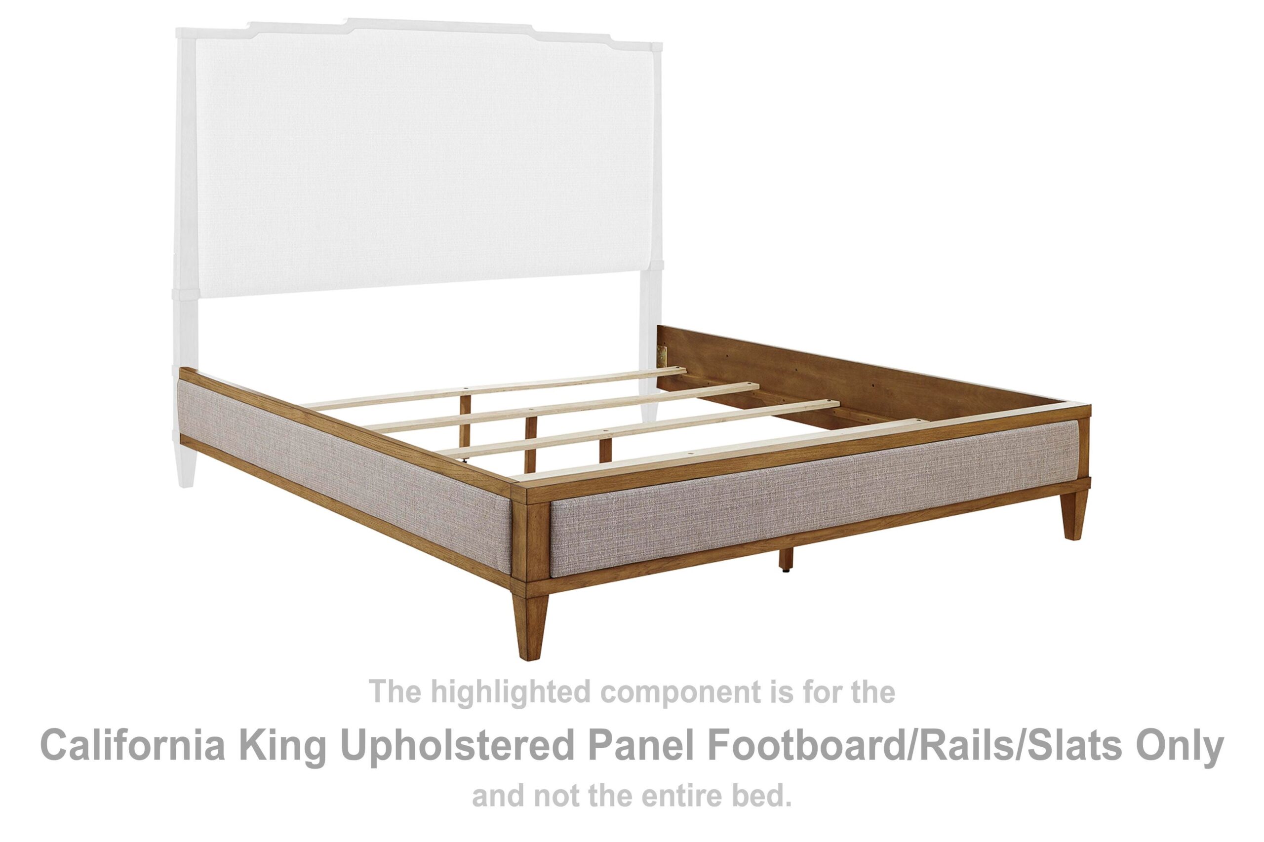 35a80a2d0b0416ab72a1a8252b1de0bc Sharlance California King Upholstered Panel Footboard/Rails/Slats - Image 1