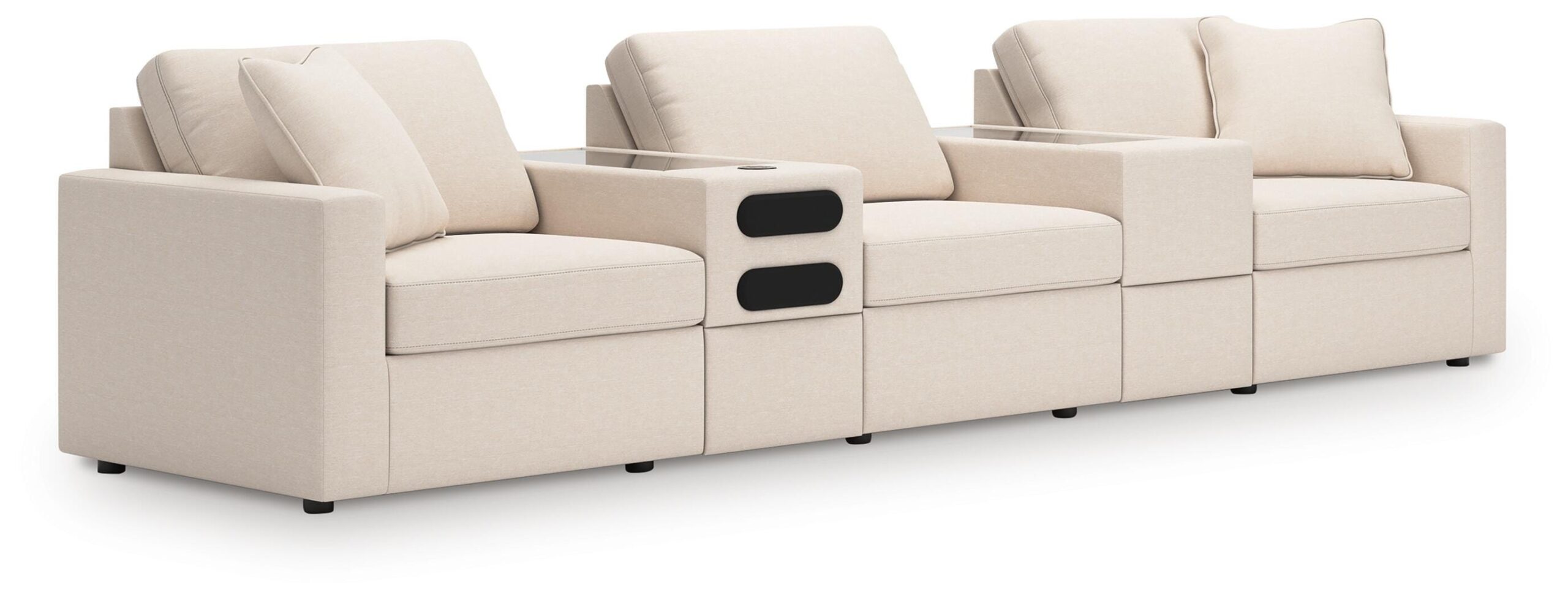 394f7cb38310ff8a802a56cdd16b0f11 Modmax 5-Piece Sectional with Audio System - Image 1