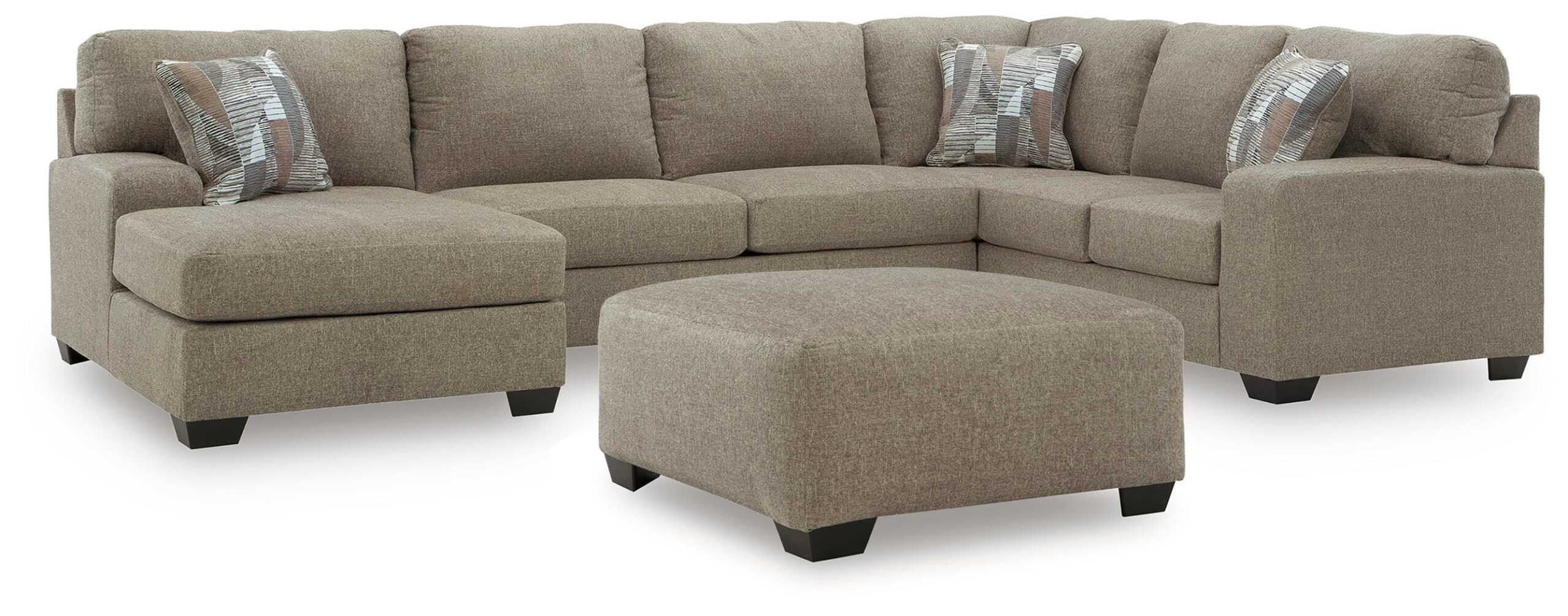 3979f2f705e5baa1fd557691dac59de4 Newellen 3-Piece Sectional and Oversized Ottoman - Image 1