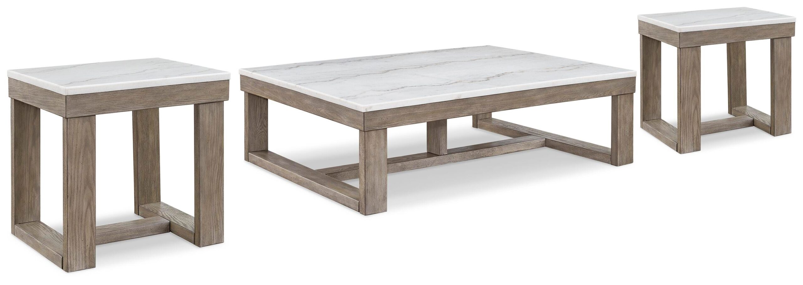 3efeb857a803bd3fb7b8468e58e8f958 Loyaska Coffee Table and 2 End Tables - Image 1