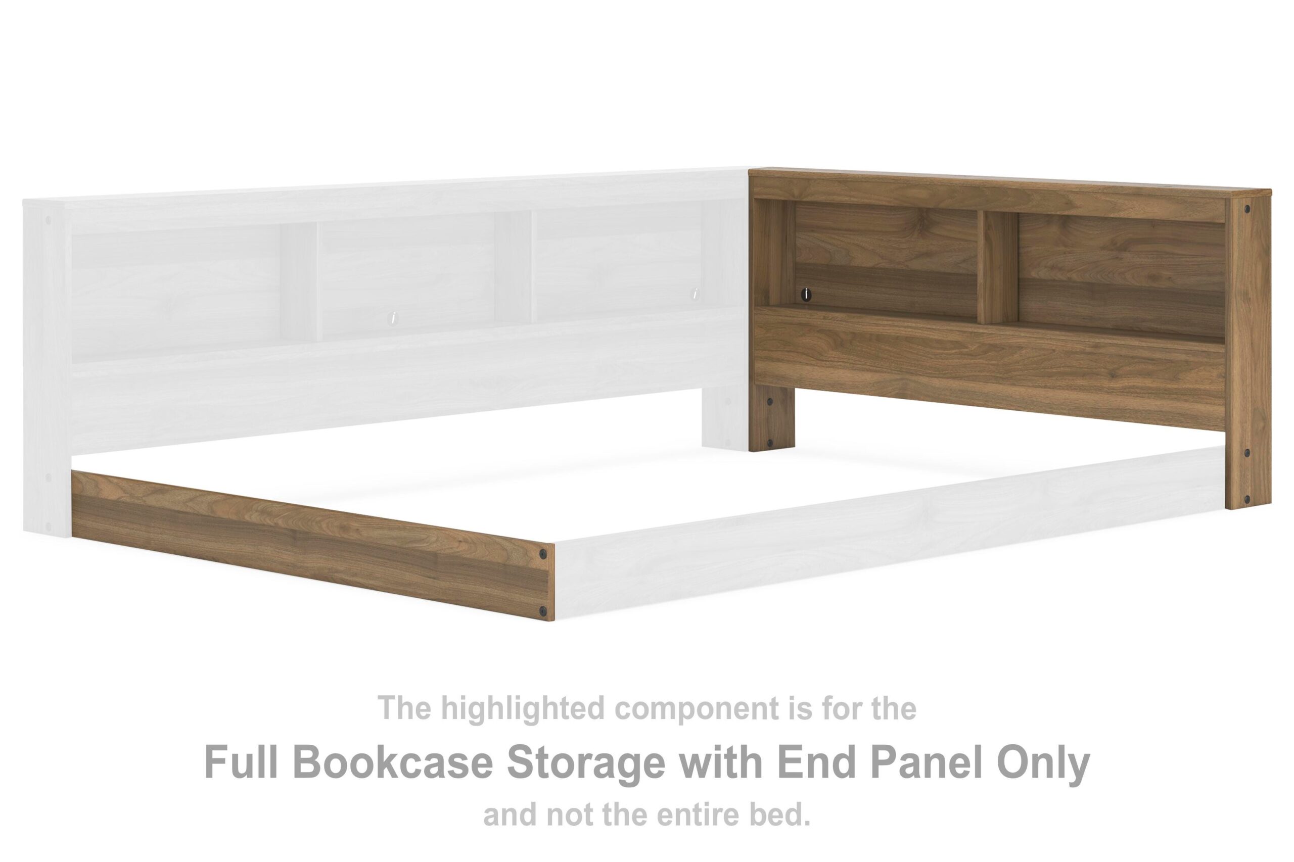 45471e85618085fbd9af64f95e31d540 Deanlow Full Bookcase Storage with End Panel - Image 1