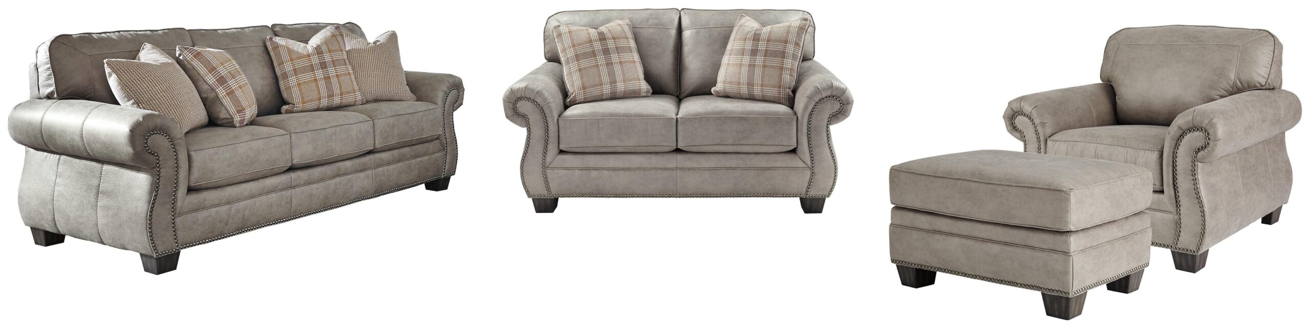 45965d03ec2e6818e86b4aac95da2b31 Olsberg Sofa and Loveseat with Chair and Ottoman - Image 1