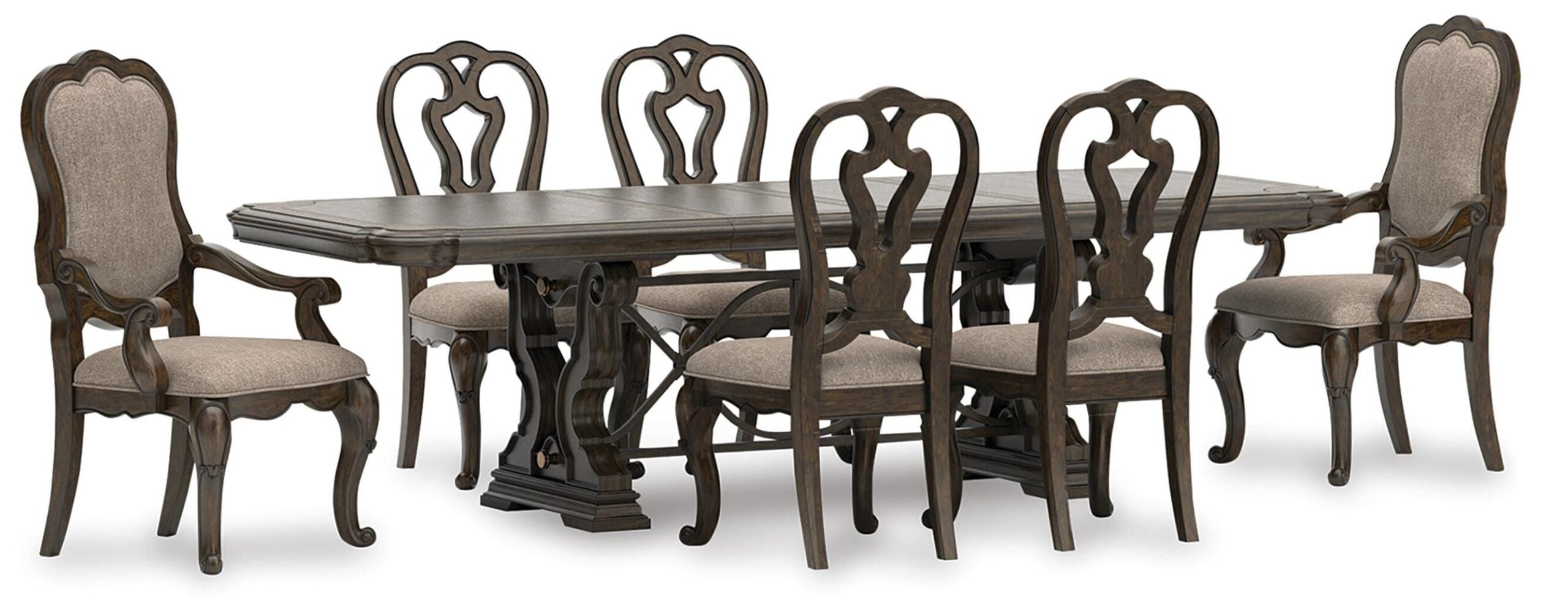 469b6c0539b409c832af6c7a93a517ab Maylee Dining Table and 6 Chairs - Image 1