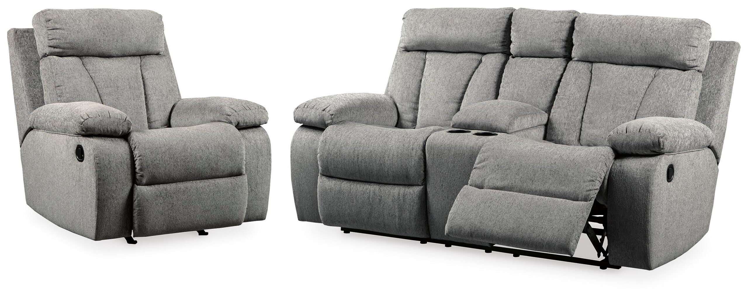 4946c793c8b3f73857ef1f4cbc9f80e4 Mitchiner Reclining Loveseat and Recliner - Image 1