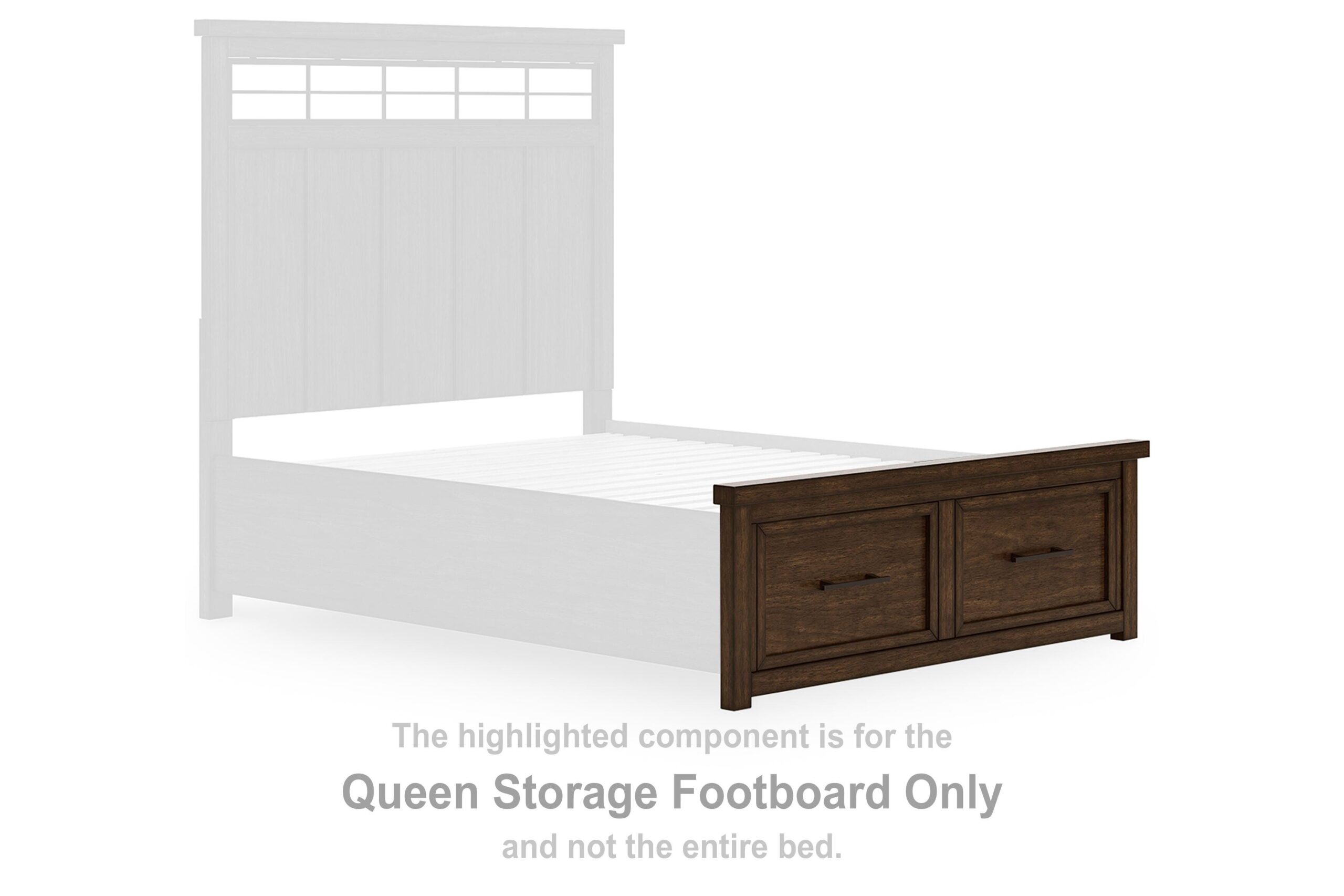 4b2654f262a9e862e1f872ac3340cfaf Taffenbrook Queen Storage Footboard - Image 1