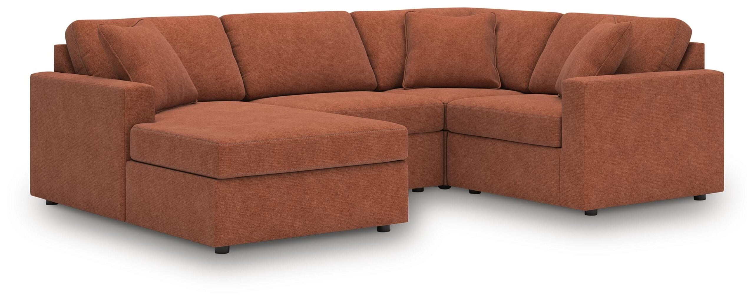 4d926a1024cf2bdc20a11e2f3afed8ca Modmax 4-Piece Sectional with Chaise - Image 1