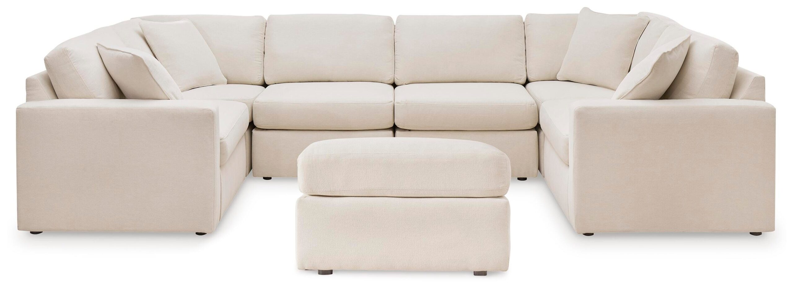 5137709077eefc36a0bf606160bd9cda Modmax 6-Piece Sectional and Ottoman - Image 1