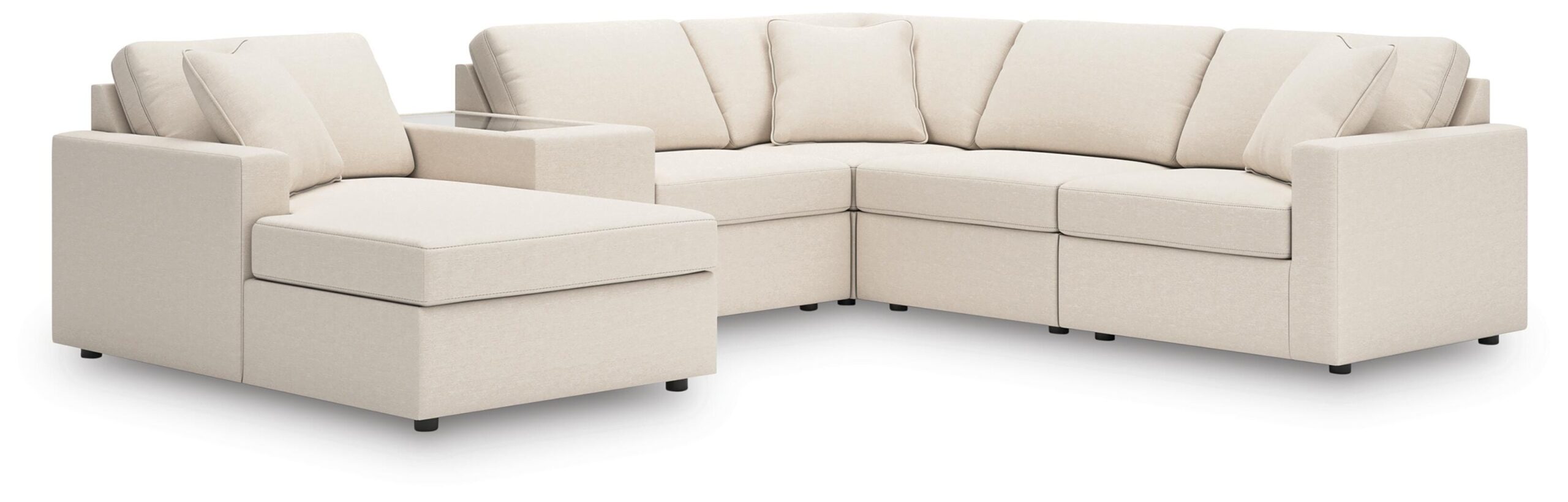 53a3f5cf16c4c7560a46e55c43d968eb Modmax 6-Piece Sectional with Chaise - Image 1
