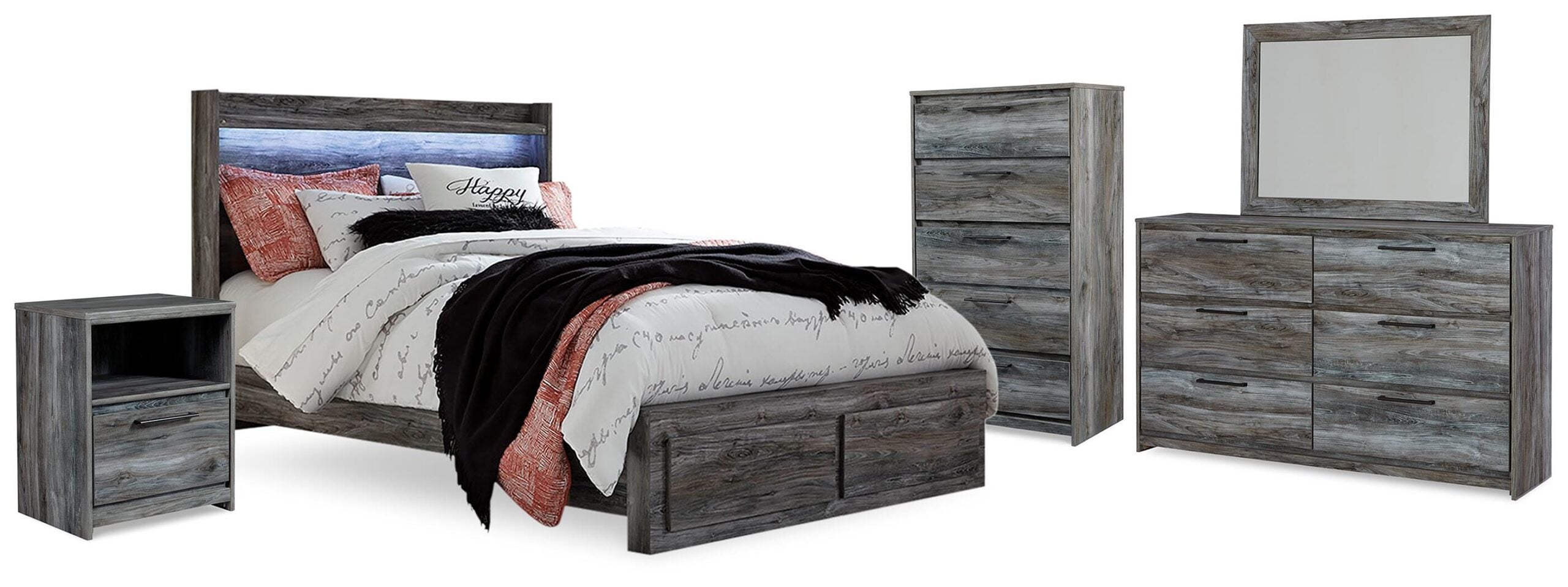 55b992d9fa692a967b3e5aca30058ac3 Baystorm Queen Panel Storage Bed, Dresser, Mirror, Chest and Nightstand - Image 1