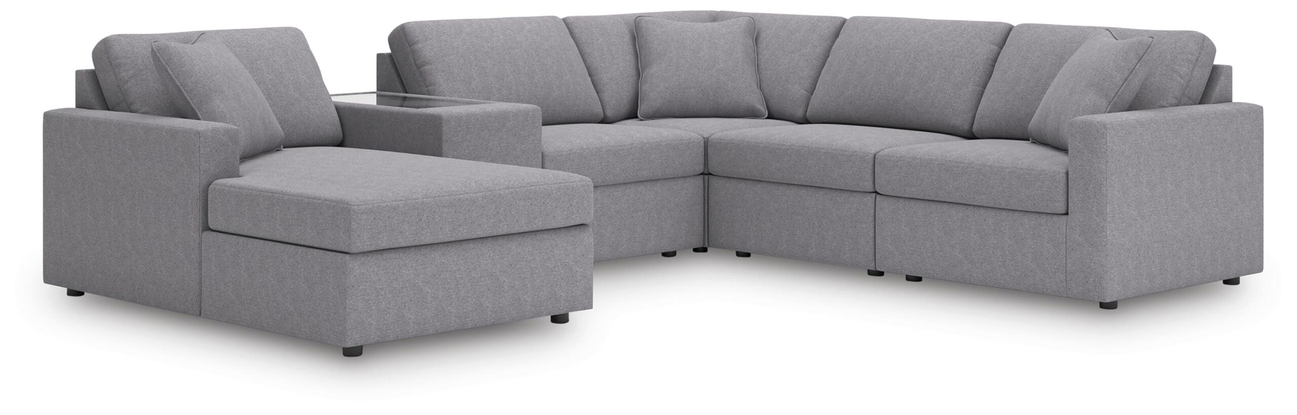 56d7aab0ce62df2be21b2b871c66122f Modmax 6-Piece Sectional with Chaise - Image 1