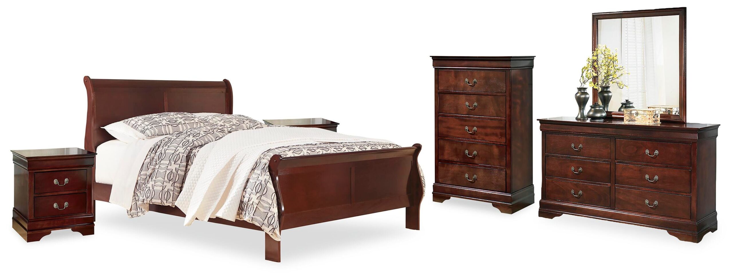 5b28b530acb37e1db0c563c38464a4ff Alisdair King Sleigh Bed, Dresser, Mirror, Chest and 2 Nightstands - Image 1