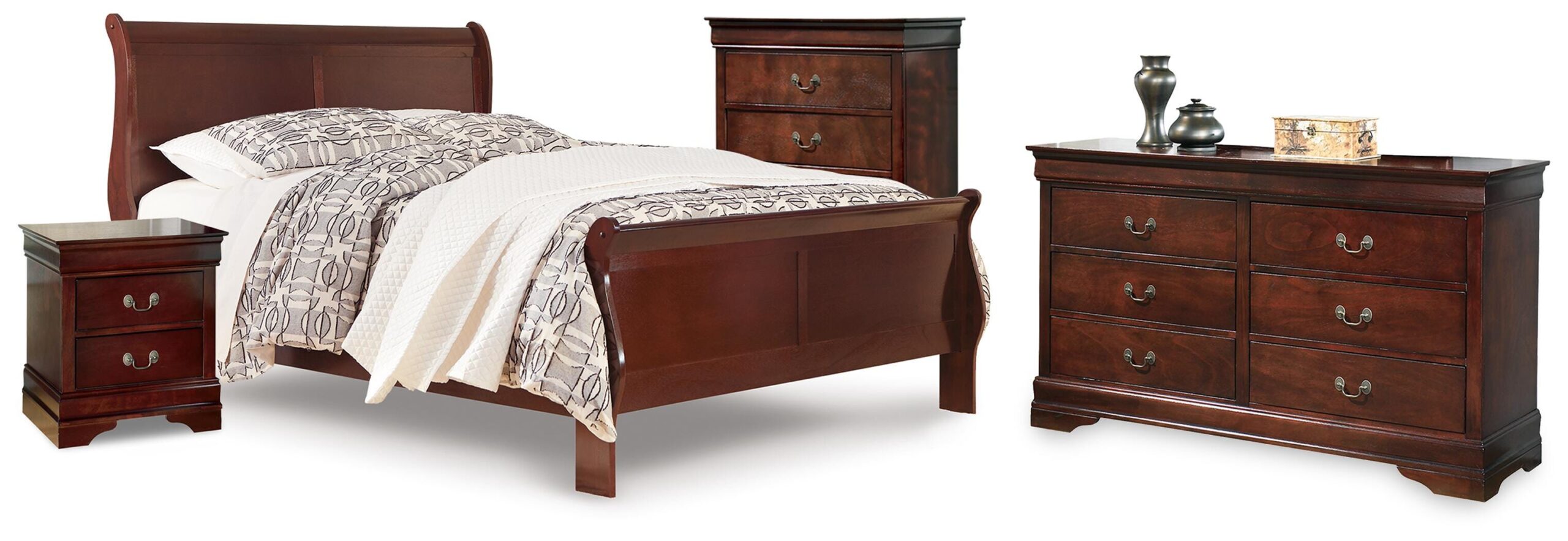 5c0f8f6ec0373e90d038ca78d6b13c4b Alisdair Queen Sleigh Bed, Dresser, Chest and Nightstand - Image 1