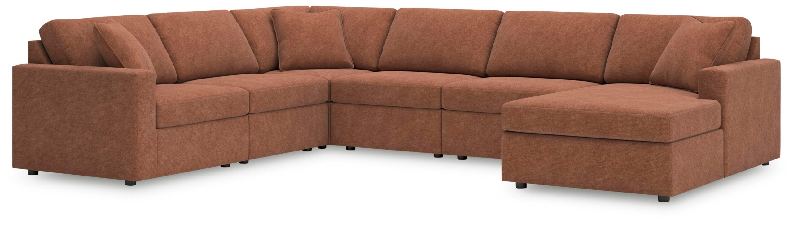 5fcaf3a255854c35bc4360c10211e2da Modmax 6-Piece Sectional with Chaise - Image 1
