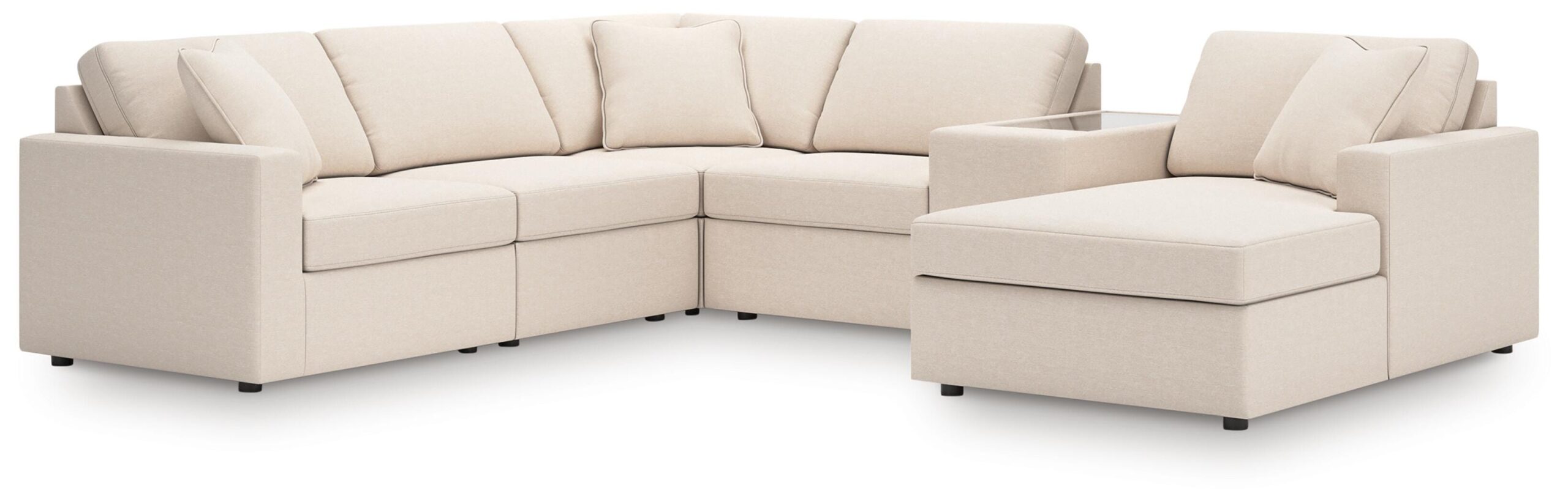 607624e0b43fddf53ac3441222774a43 Modmax 6-Piece Sectional with Chaise - Image 1