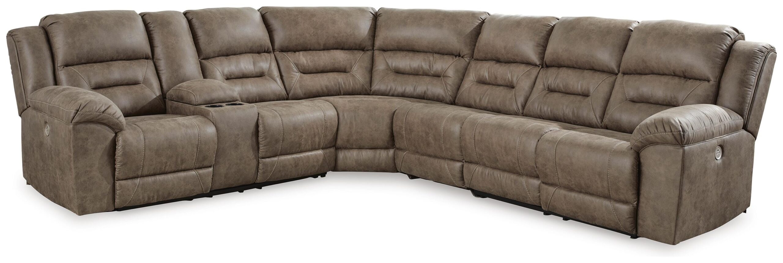 63763b515d27ba9facc345a9e7d50e8d Ravenel 4-Piece Power Reclining Sectional - Image 1