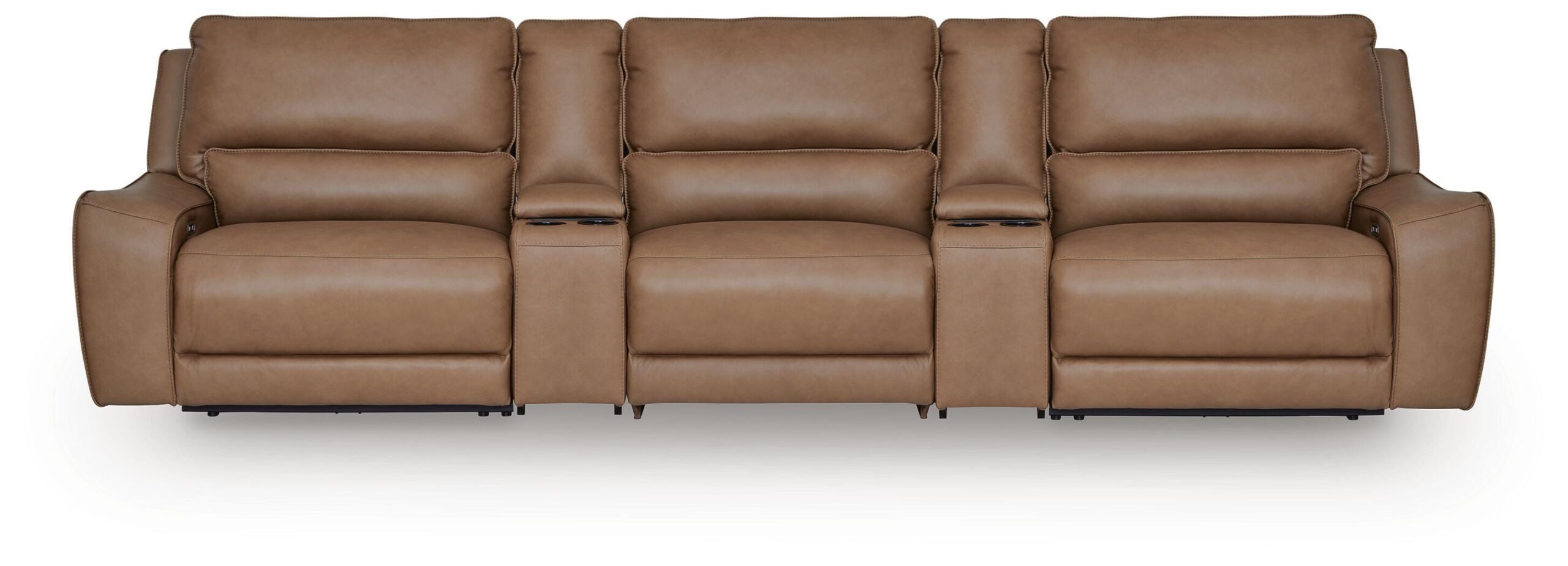 669277fbfc897292916958a04ba8bc22 DeepWakes 5-Piece Power Reclining Sectional - Image 1