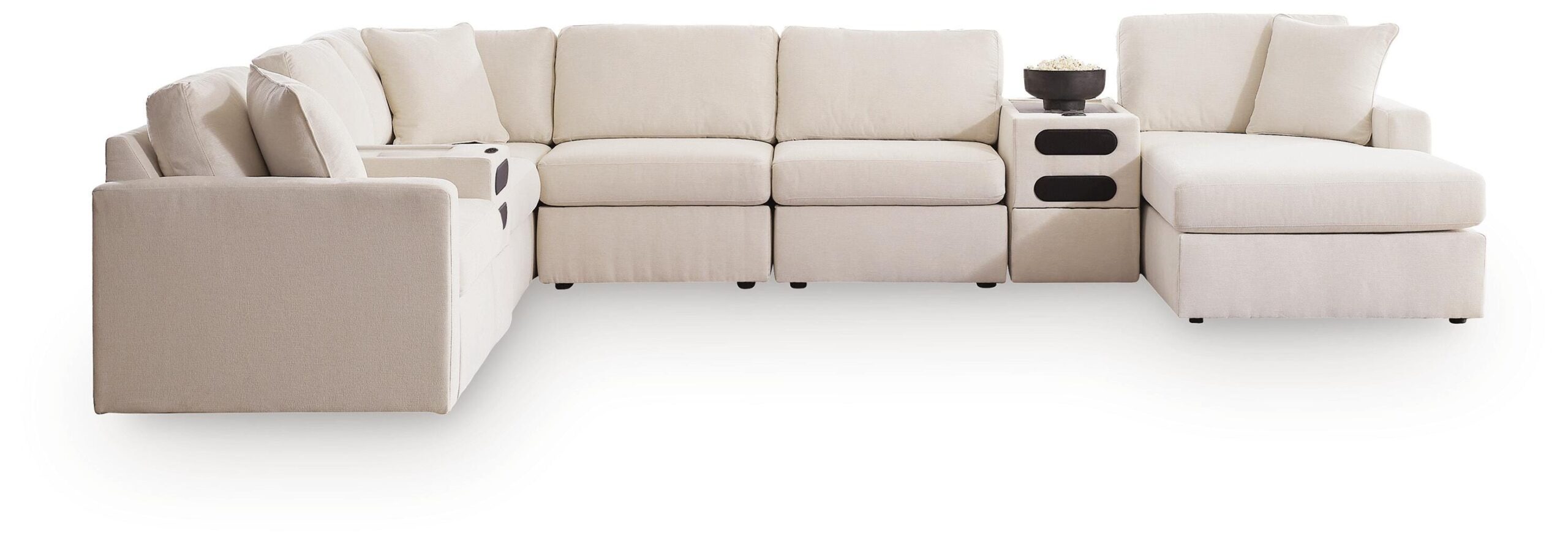 6a2997805c76d9177553d4ddcac441d1 Modmax 8-Piece Sectional with Storage Chaise and Audio Consoles - Image 1