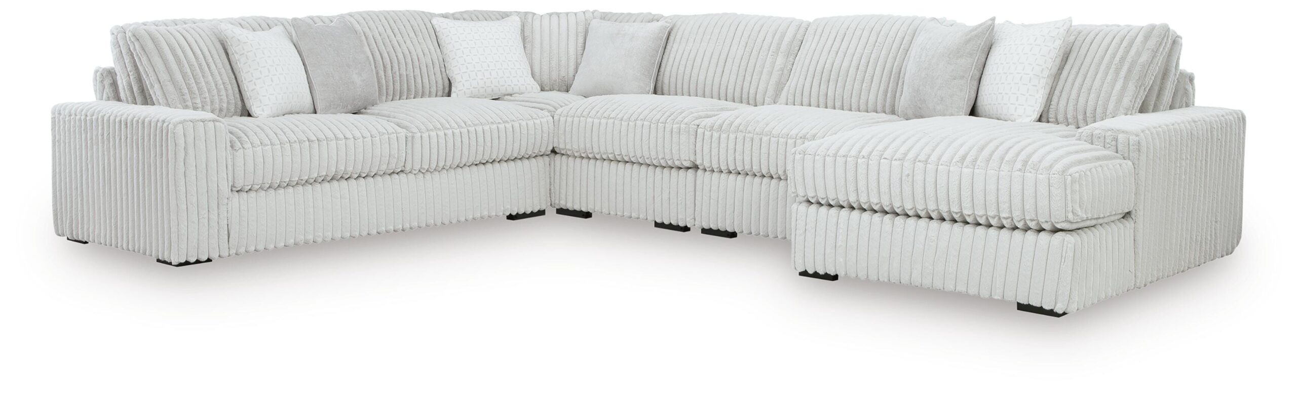 6acc22aaf0e726c4a3ddea798f003330 Stupendous 5-Piece Sectional with Chaise - Image 1