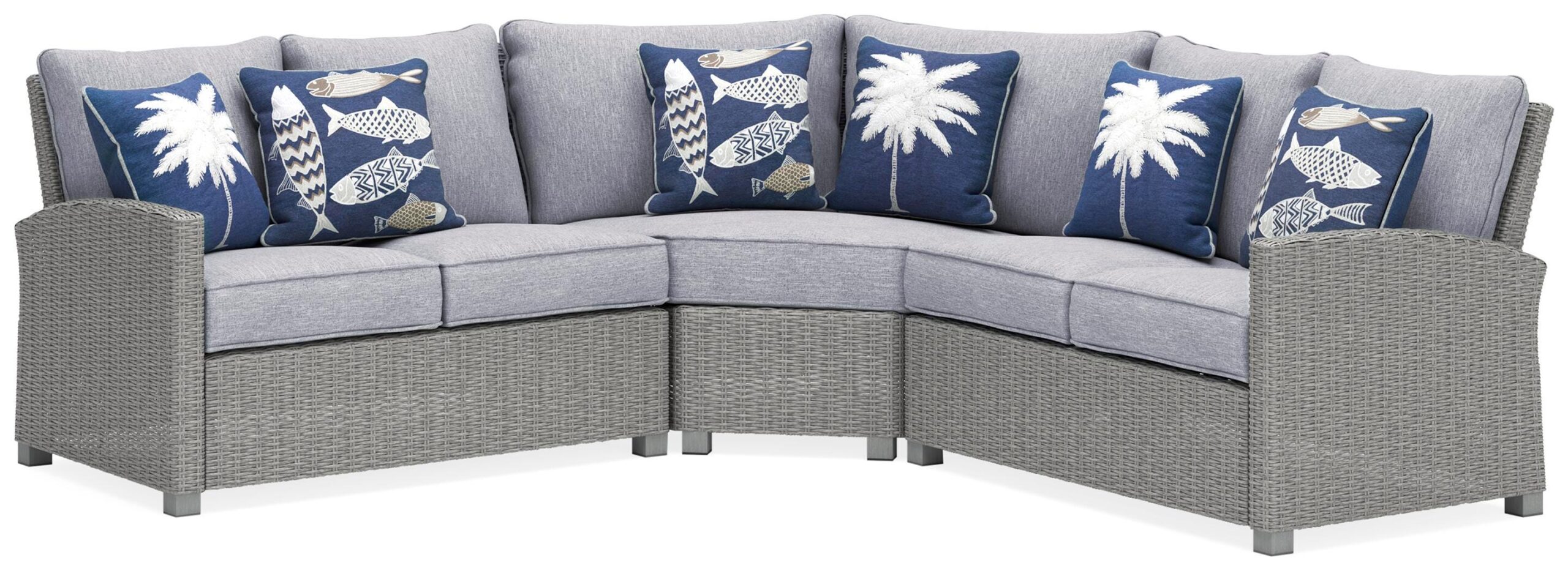 6b005f9be7aa2cd44dbb396ace71767f Naples Beach 3-Piece Outdoor Sectional - Image 1