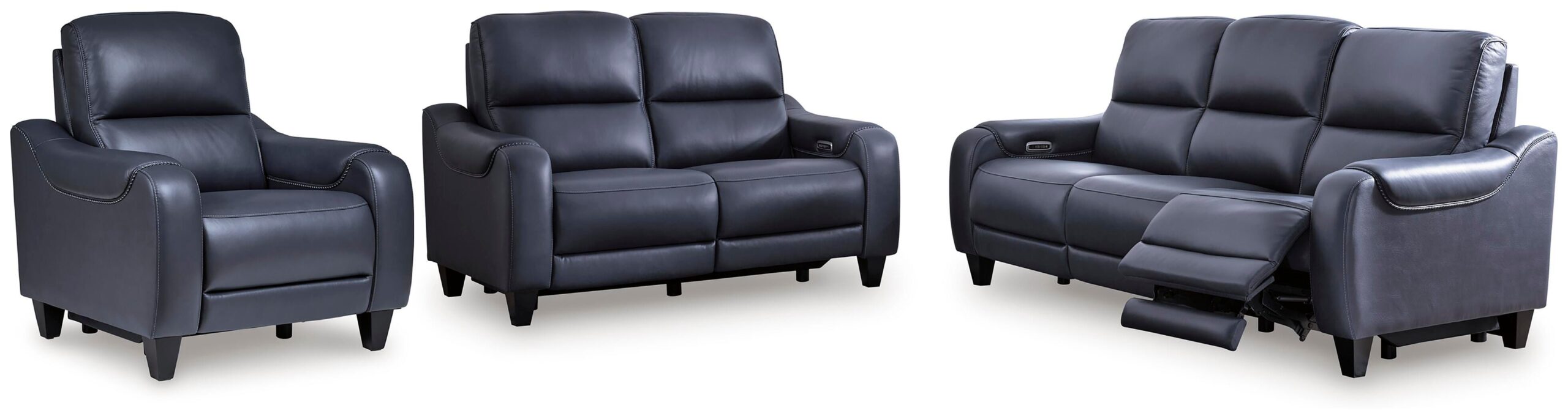 6bcb36b624e043e3568688a3b42a0861 Mercomatic Power Reclining Sofa, Loveseat and Recliner - Image 1