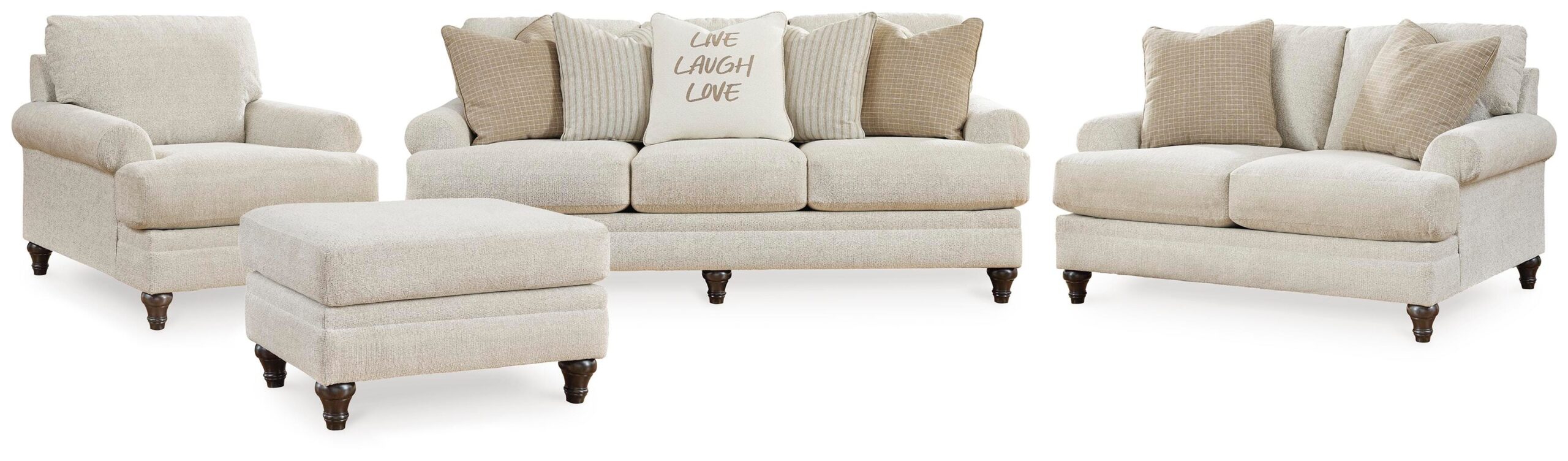 6c0b629778b1669e42915bb95a43cd6a Valerani Sofa, Loveseat, Chair and Ottoman - Image 1