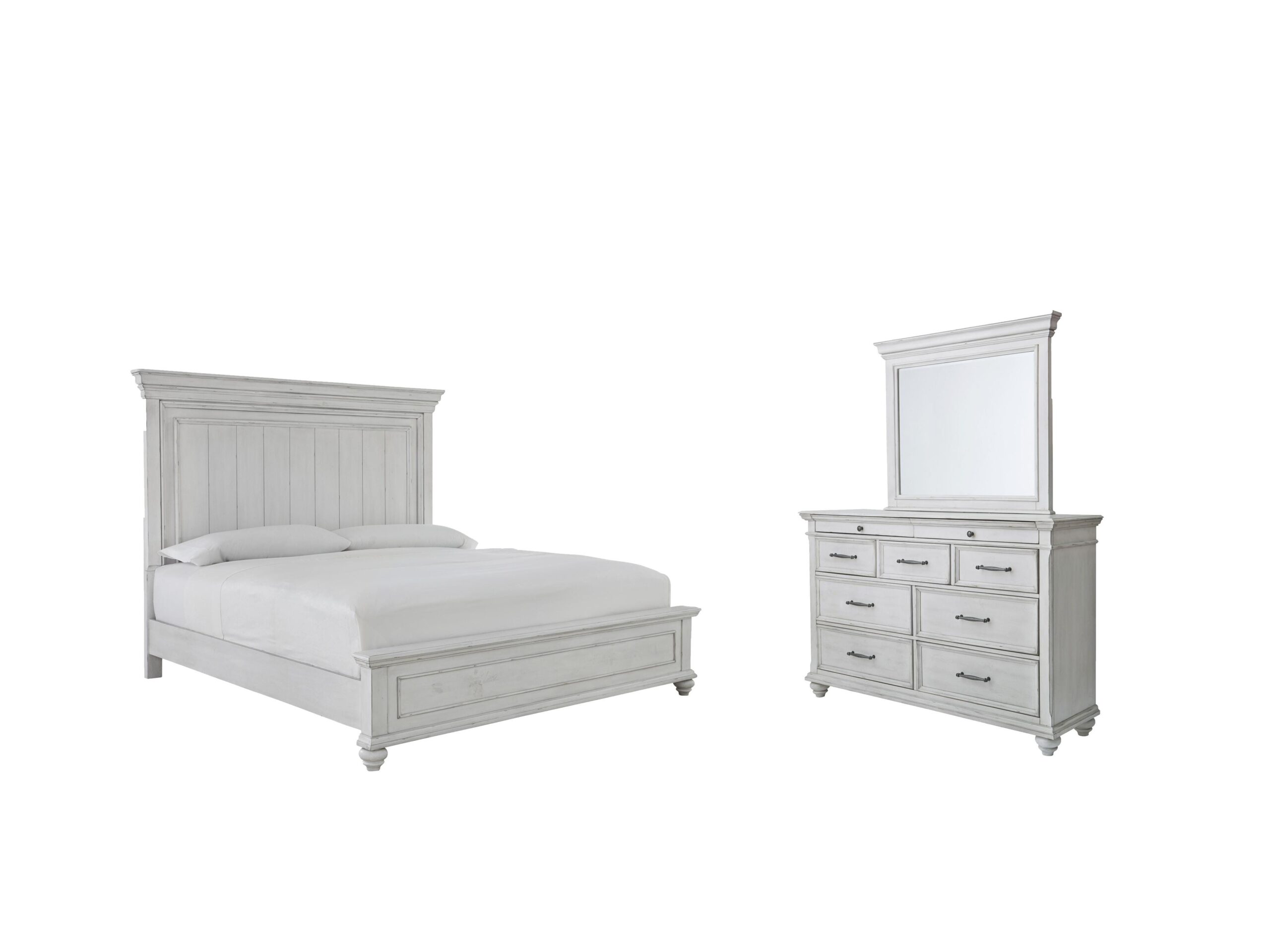 6f5e7353ec15af3e5e2a1b92f8edf8be Kanwyn King Panel Bed, Dresser and Mirror - Image 1