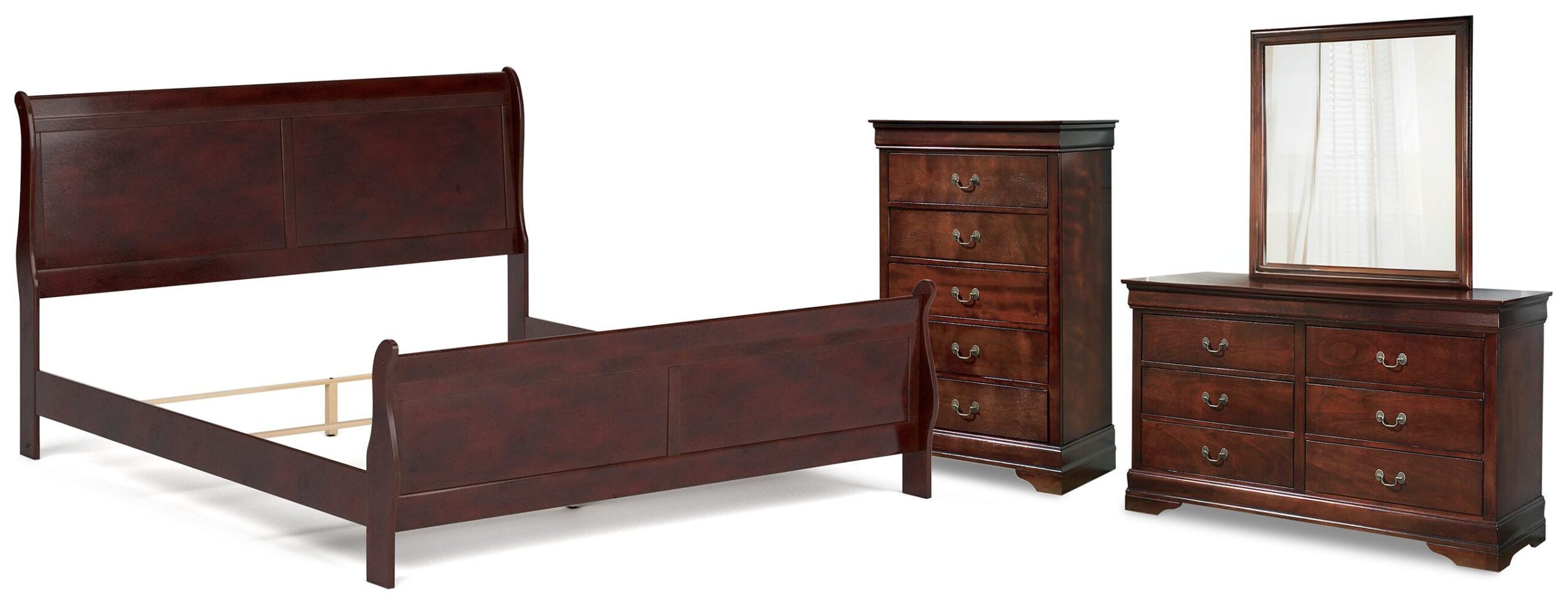719da6381b82bf7d9ab657c57153c1ac Alisdair King Sleigh Bed, Dresser, Mirror and Chest - Image 1