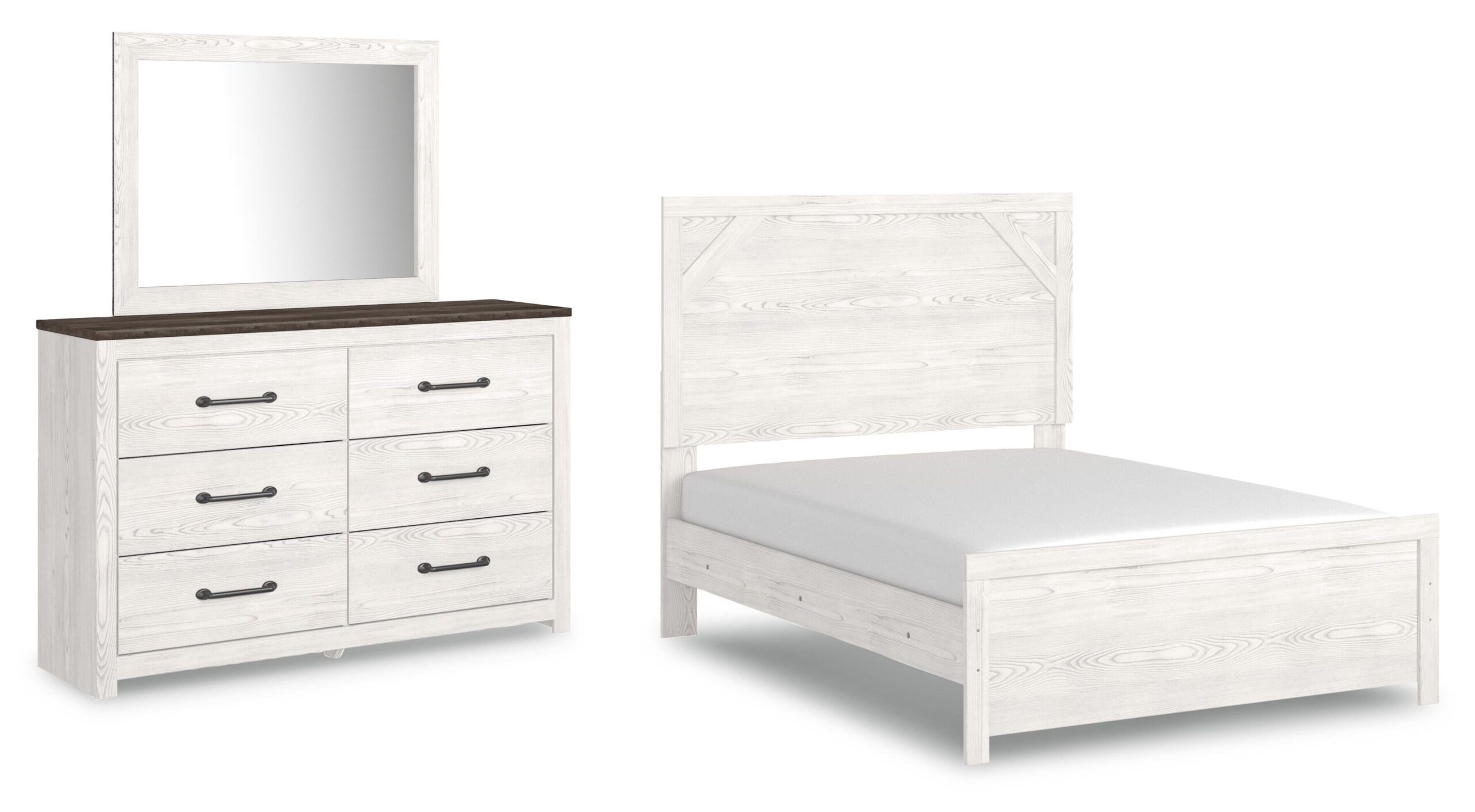 71e512a8f9371fb572db084ee3e019f3 Gerridan Full Panel Bed with Dresser and Mirror - Image 1