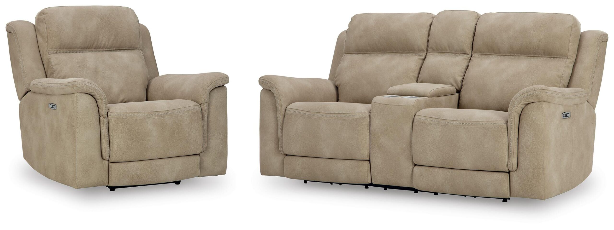 786ec980db63bc605b9c30d2af840693 Next-Gen Durapella Power Reclining Loveseat and Power Recliner - Image 1