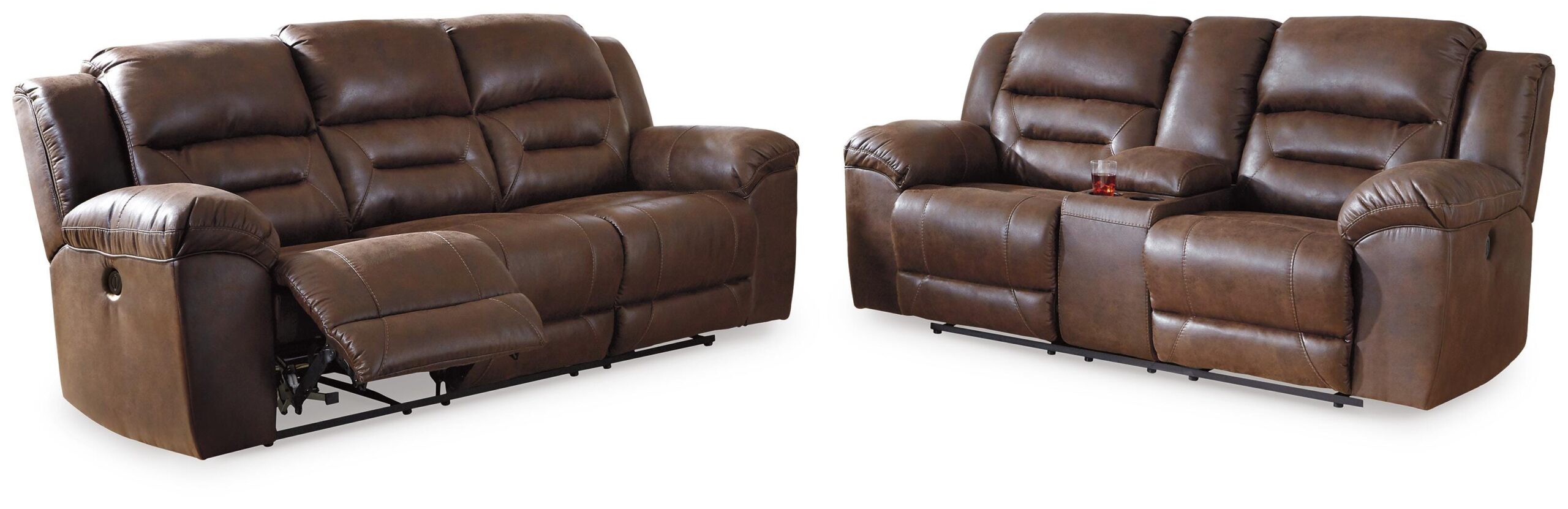 7b99bb18c653318fdbe1011bc00c678c Stoneland Power Reclining Sofa and Loveseat - Image 1