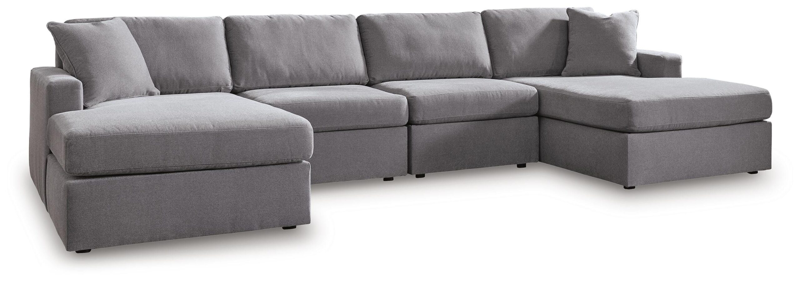 7bc7a48986d0ffdbf3391912e83046f8 Modmax 4-Piece Sectional with Chaise - Image 1