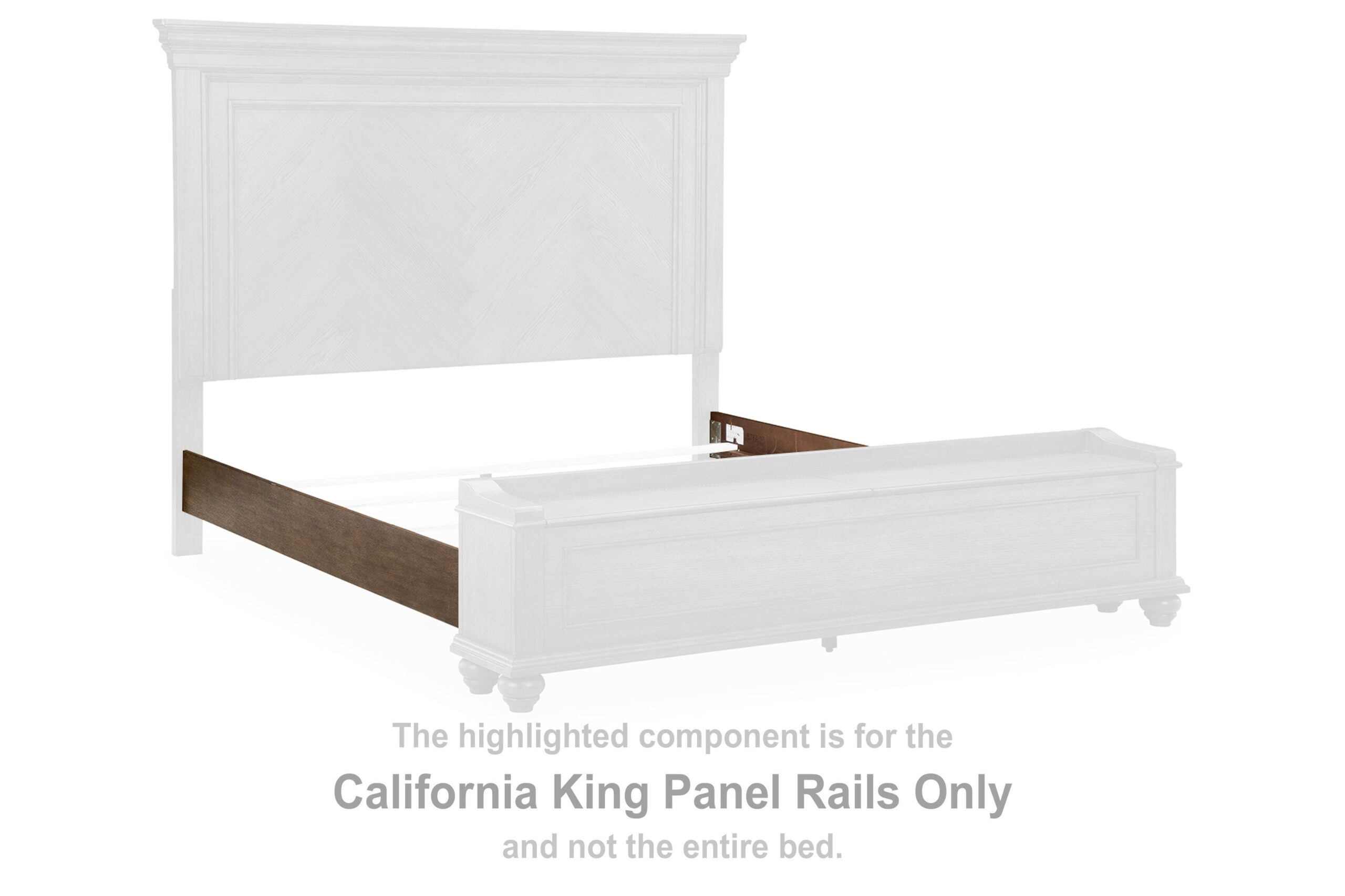 7d6181b11f6260daf099814516448379 Karallin California King Panel Rails - Image 1