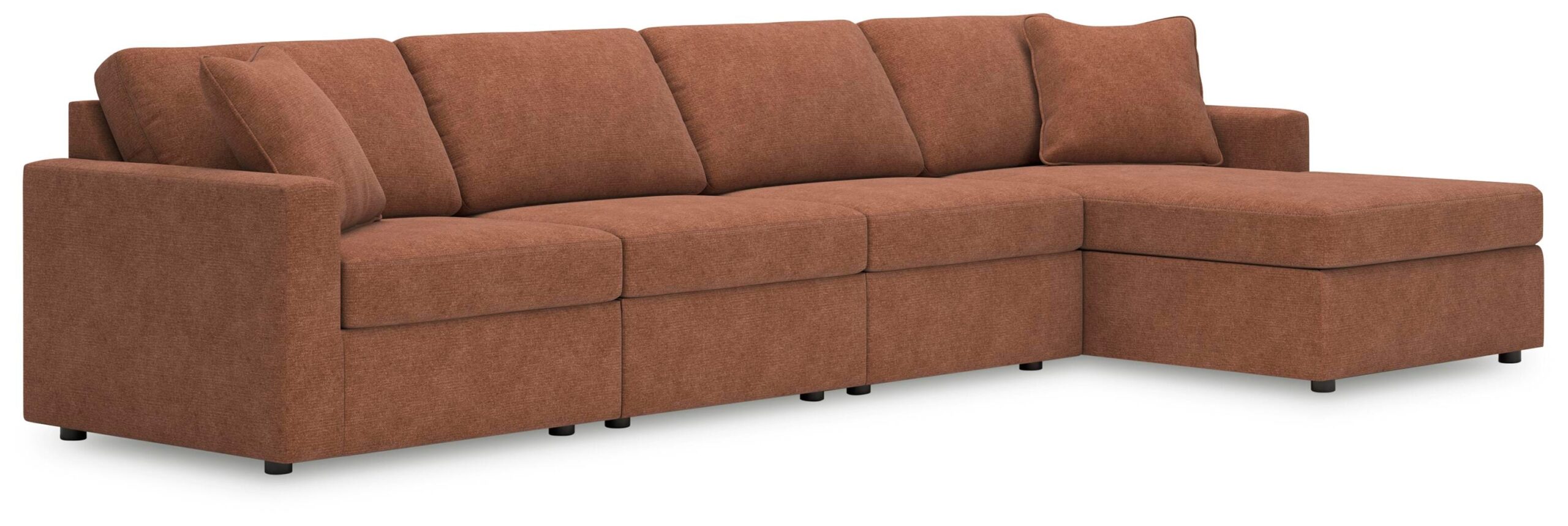 8071e38a9e831dfa244fe25c21368faf Modmax 4-Piece Sectional with Chaise - Image 1
