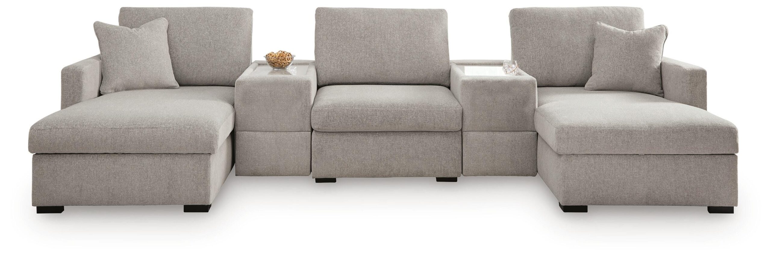 81e9c0adb398f0a1555ced776ace119b ModMax Luxe 5-Piece Double Chaise Sectional with Storage Consoles - Image 1