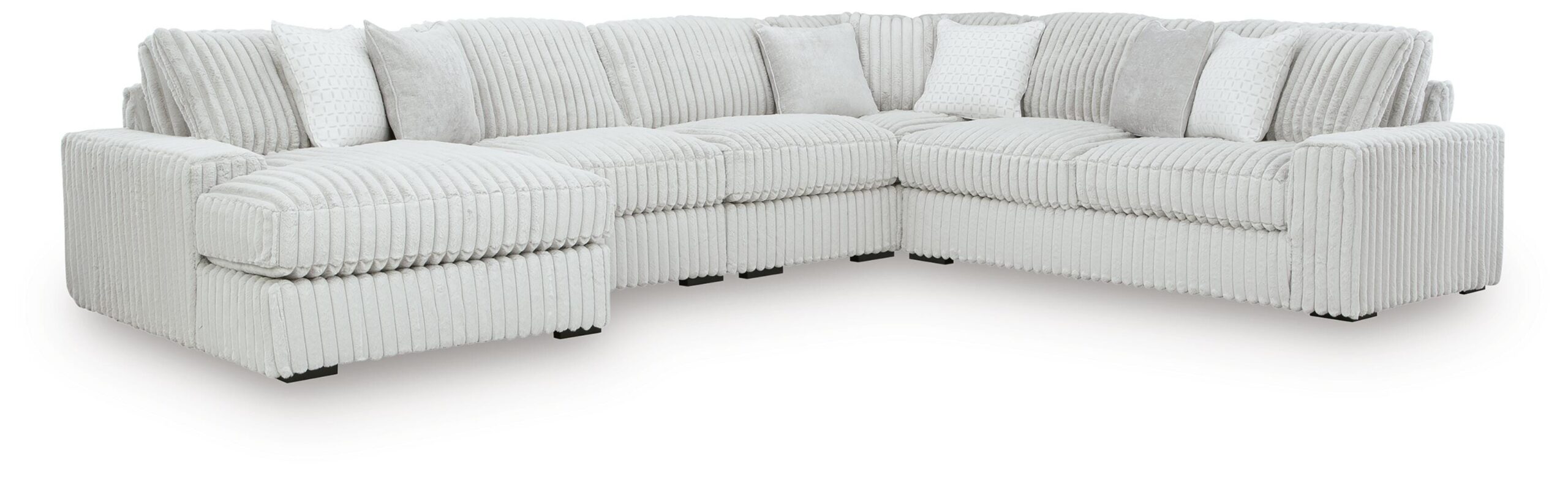 82f2bc1aee09b4fd4ef2f6889eccfe12 Stupendous 5-Piece Sectional with Chaise - Image 1