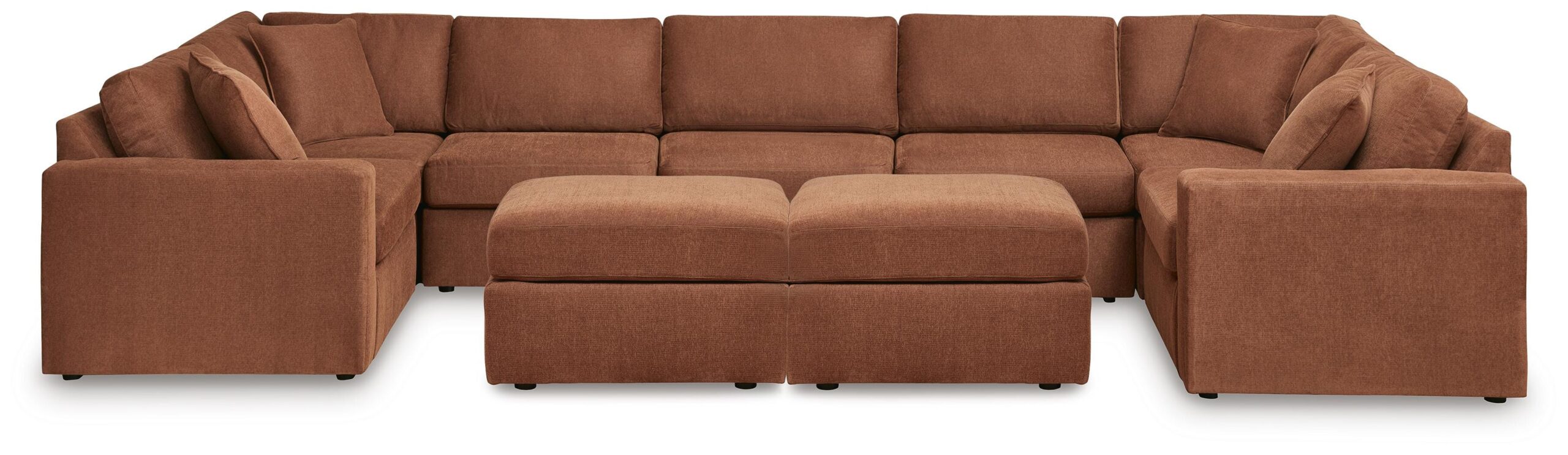 82fb1d51f7f8224f166bc967a989ce4c Modmax 7-Piece Sectional and 2 Ottomans - Image 1