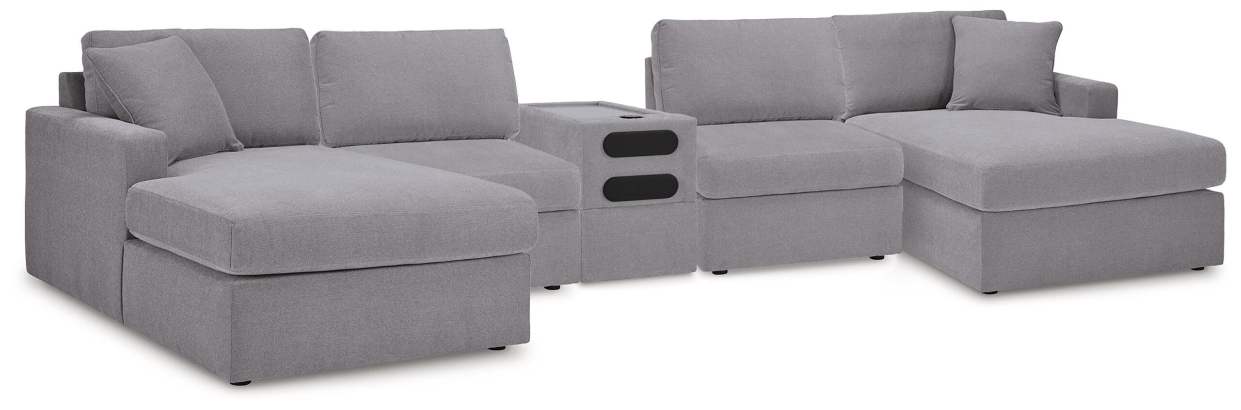 85eafb370ca4cfab23c9cfc750564948 Modmax 5 Piece Sectional with Audio Console - Image 1