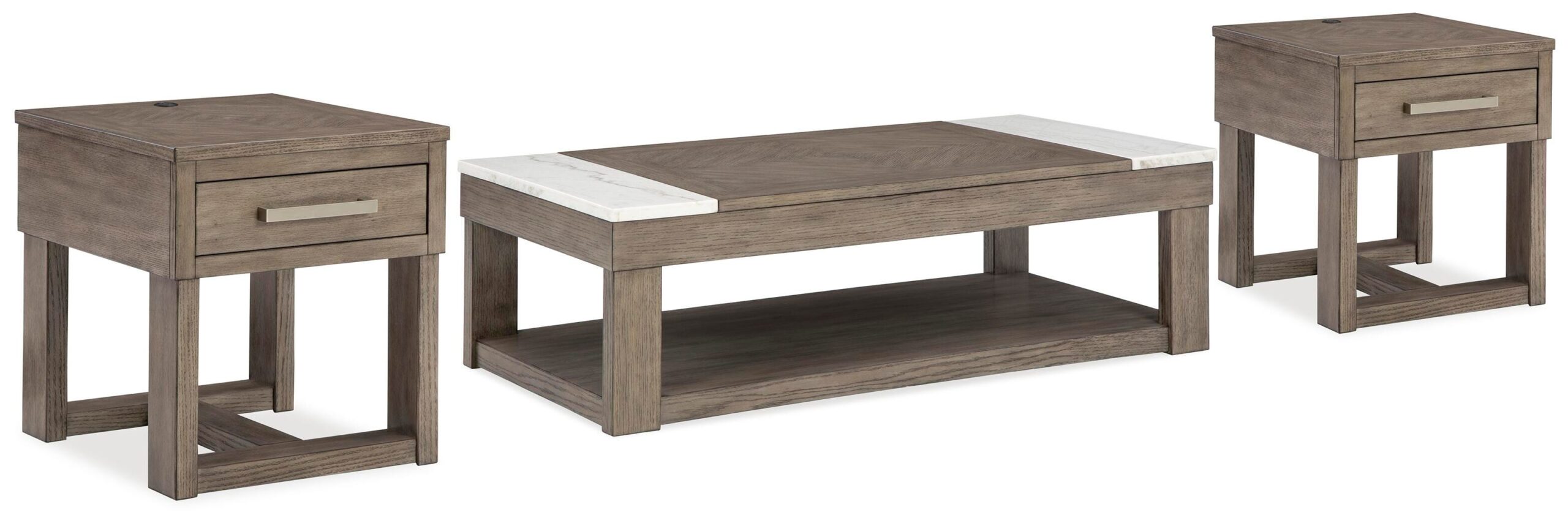 88a50b4b8faf7bf434c6a256f6b443d9 Loyaska Lift-top Coffee Table and 2 End Tables - Image 1