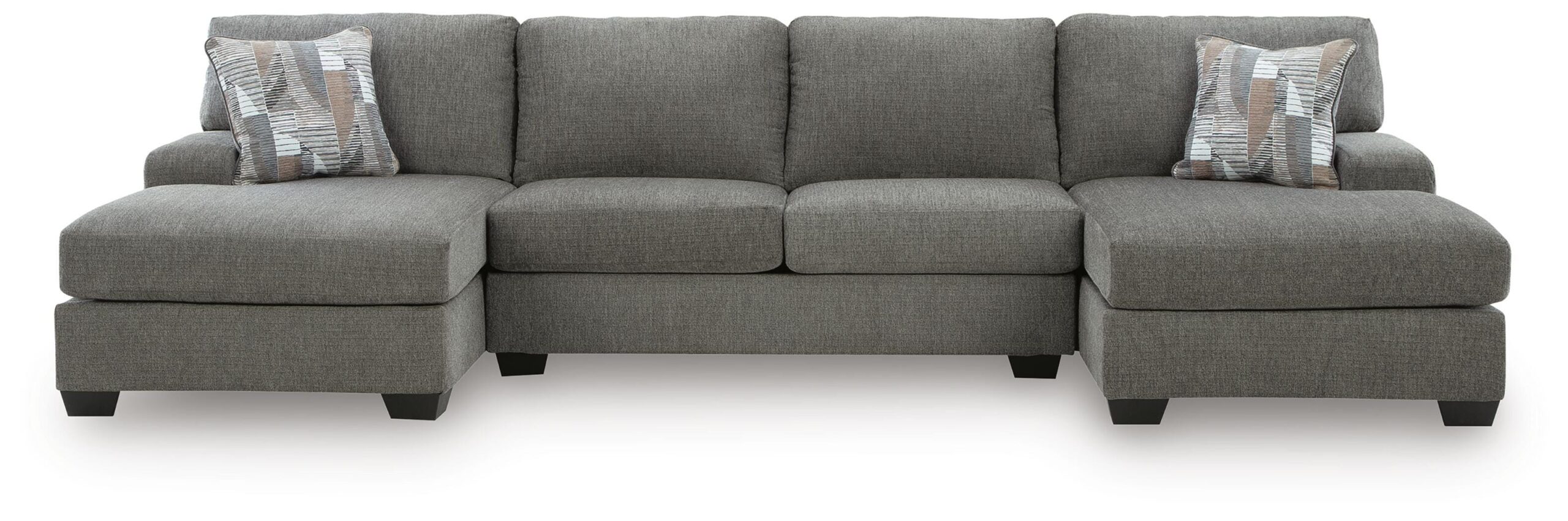 8aa9f12ef51aee2523ea72e9912473e4 Clarington 3-Piece Sectional with Double Chaise - Image 1