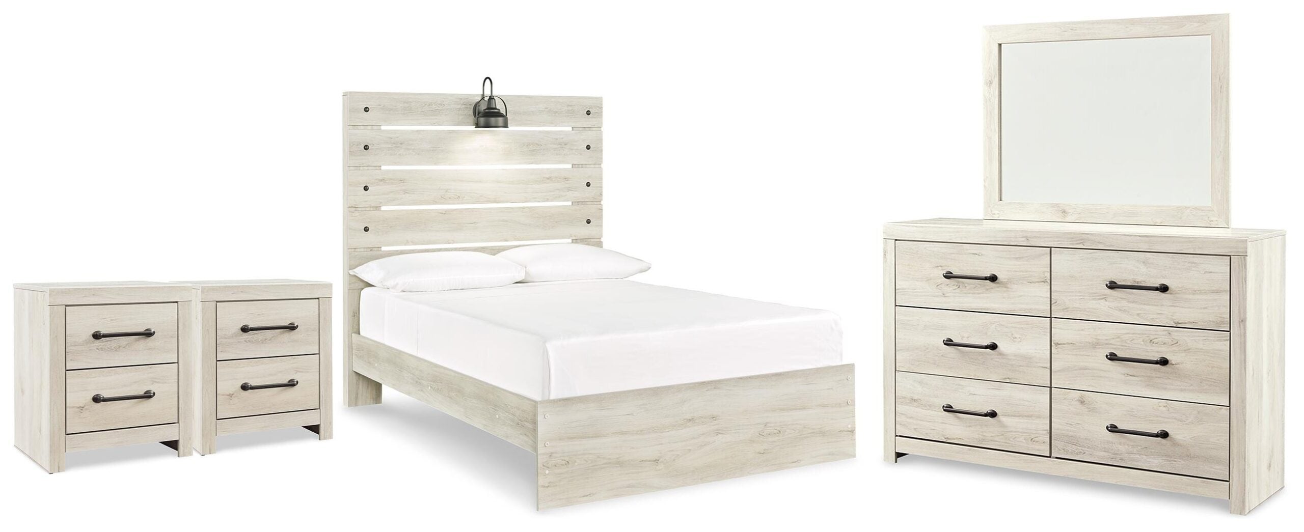 8b46640591d1de338a6be206493a72c2 Cambeck Full Panel Bed, Dresser, Mirror and 2 Nightstands - Image 1