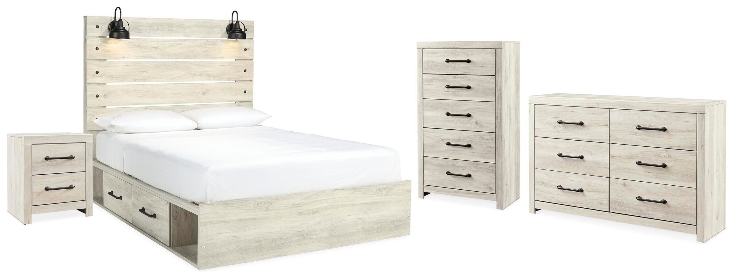 8c6d5c6678e2c38076b81e33f914d72e Cambeck Queen Panel Bed with Storage, Dresser, Chest and Nightstand - Image 1