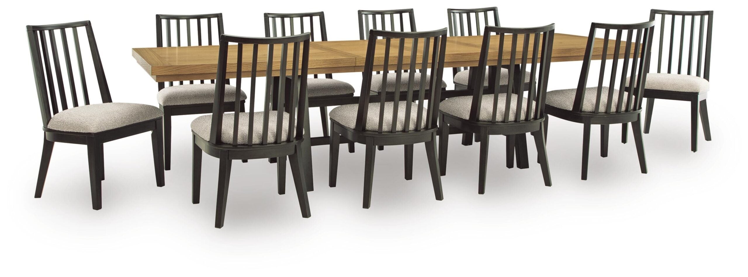 8cb3a8a210a65b75ad2b031dd5d5384b Galliden Extension Dining Table and 10 Chairs - Image 1