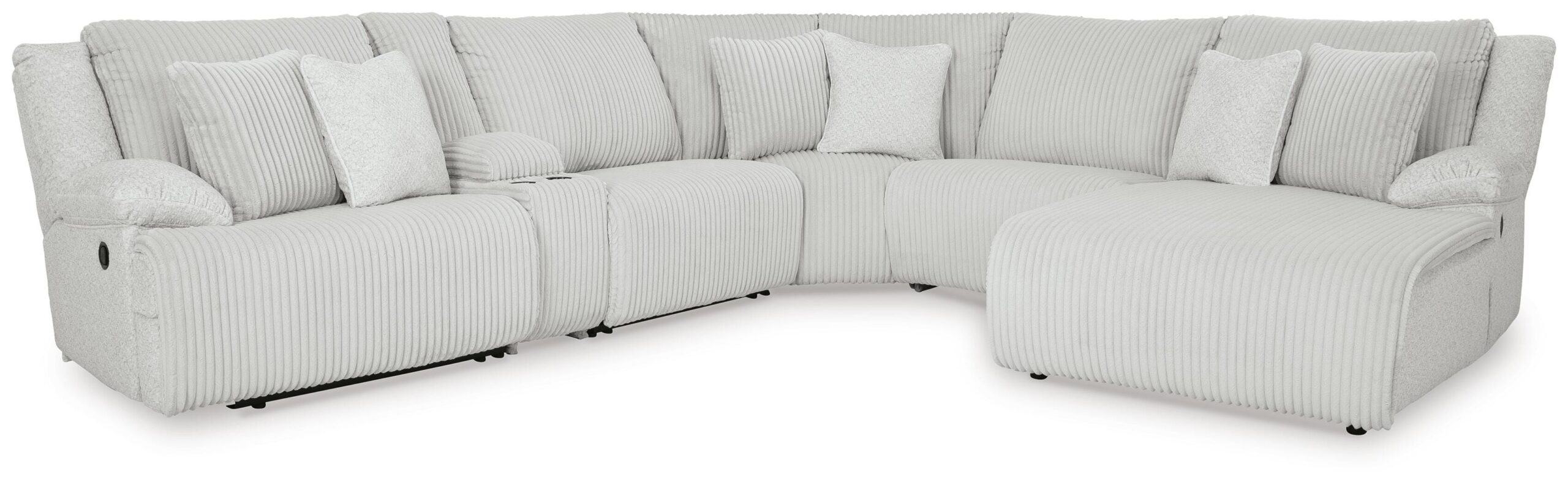 8fe07ac3d1a4a47ad04ed60058e42aed Top Tier 6-Piece Reclining Sectional with Chaise - Image 1