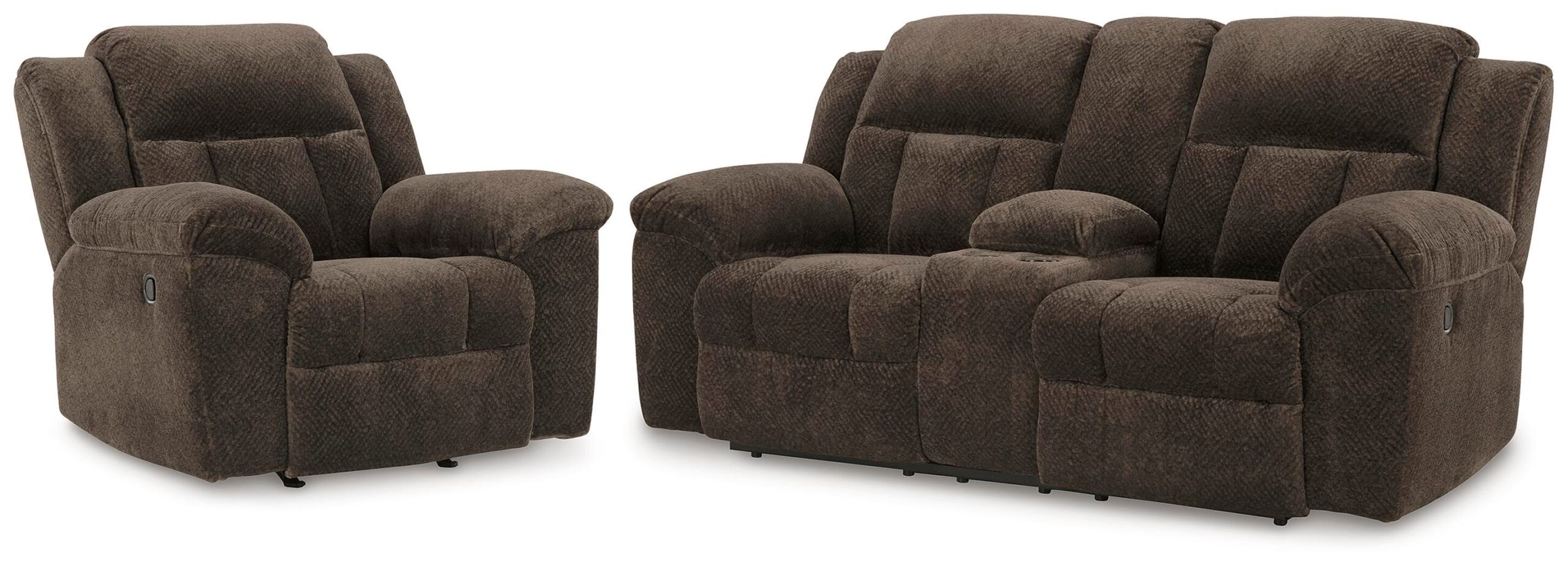 9251ee2056ecb2832e8a14db99bc1719 Frohn Reclining Loveseat and Recliner - Image 1