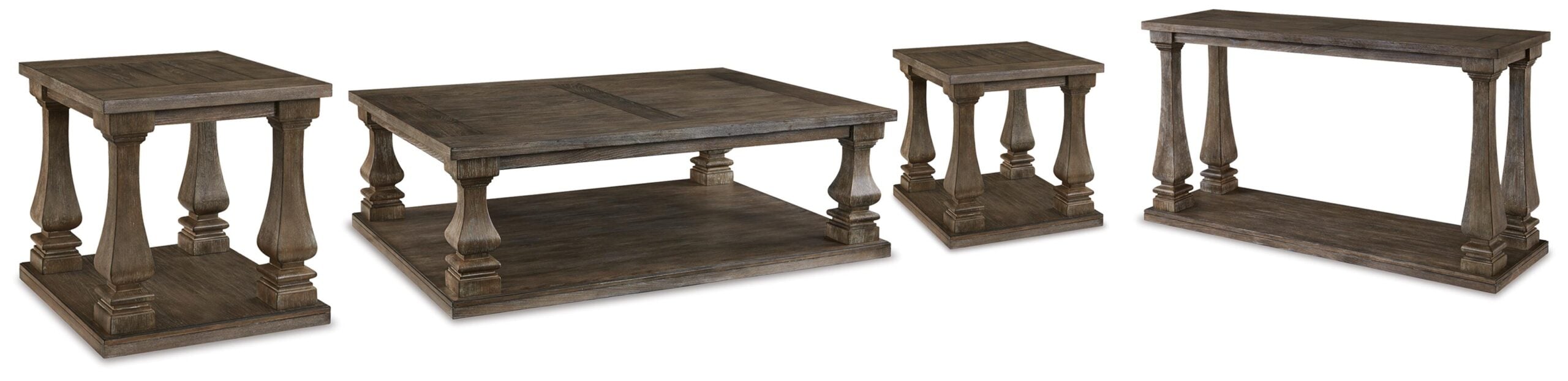 9439559d1a1d3b1b30f16b8a68aa0df2 Johnelle Coffee Table, 2 End Tables and Sofa Table - Image 1