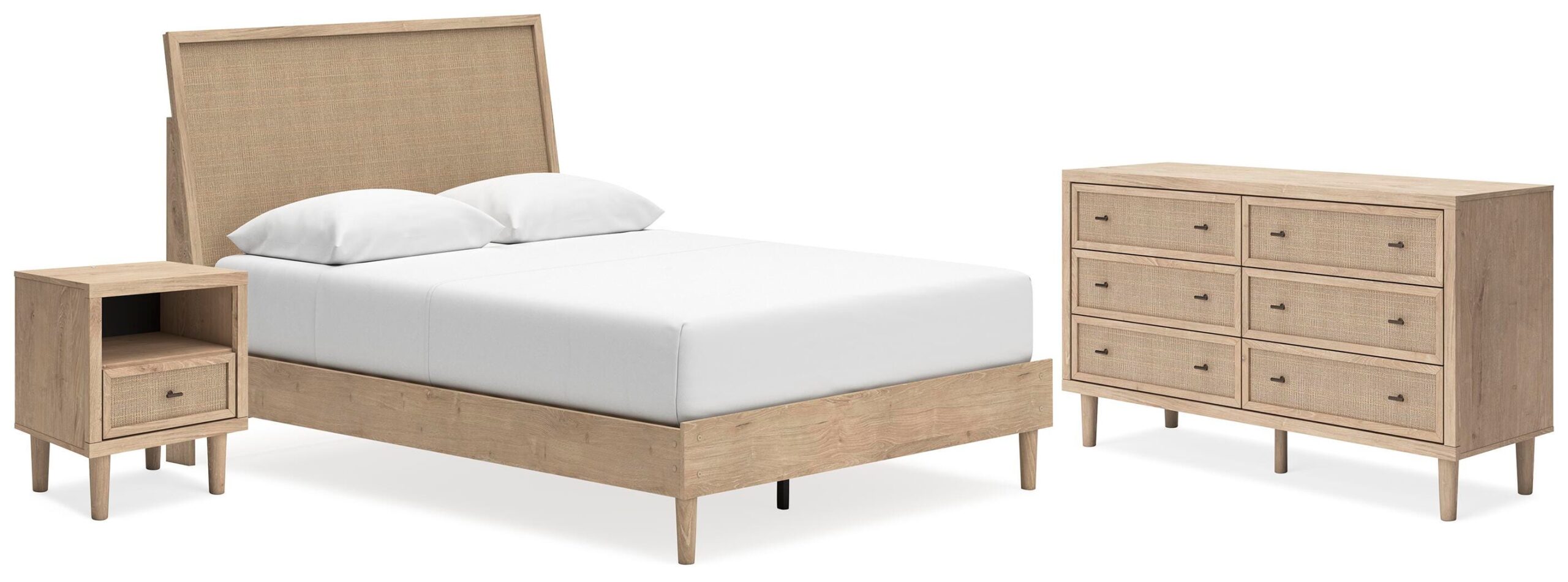 95b2e09f8591c01a8a6464c95bca5222 Cielden Queen Panel Bed, Dresser and Nightstand - Image 1