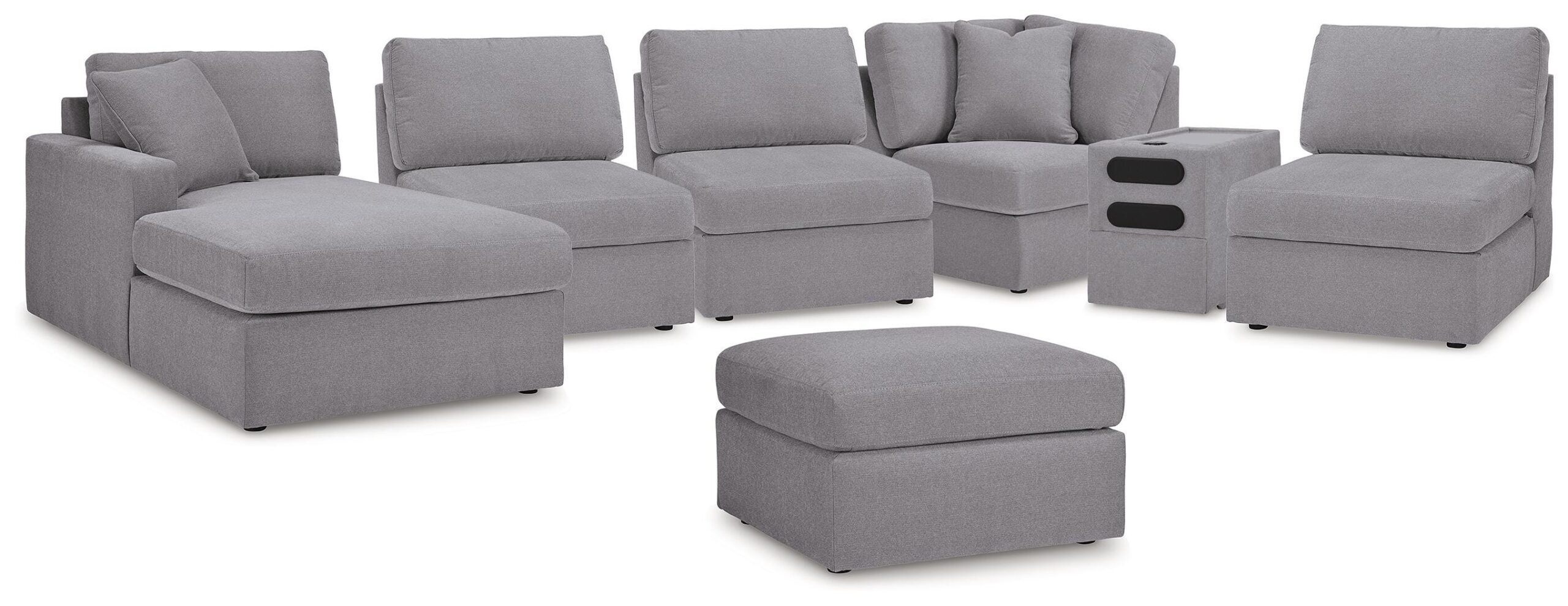 95f261d695d44cb3bcad56fd7cdb5cec Modmax 6-Piece Sectional with Chaise and Ottoman - Image 1