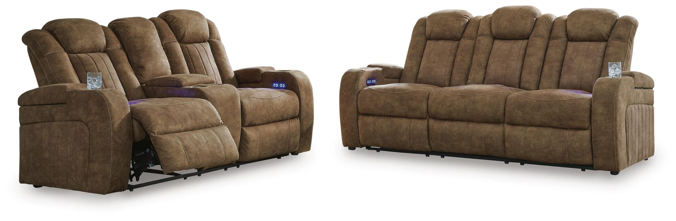 999c93cf373f5e661b676ace2112532d Wolfridge Power Reclining Sofa and Loveseat - Image 1