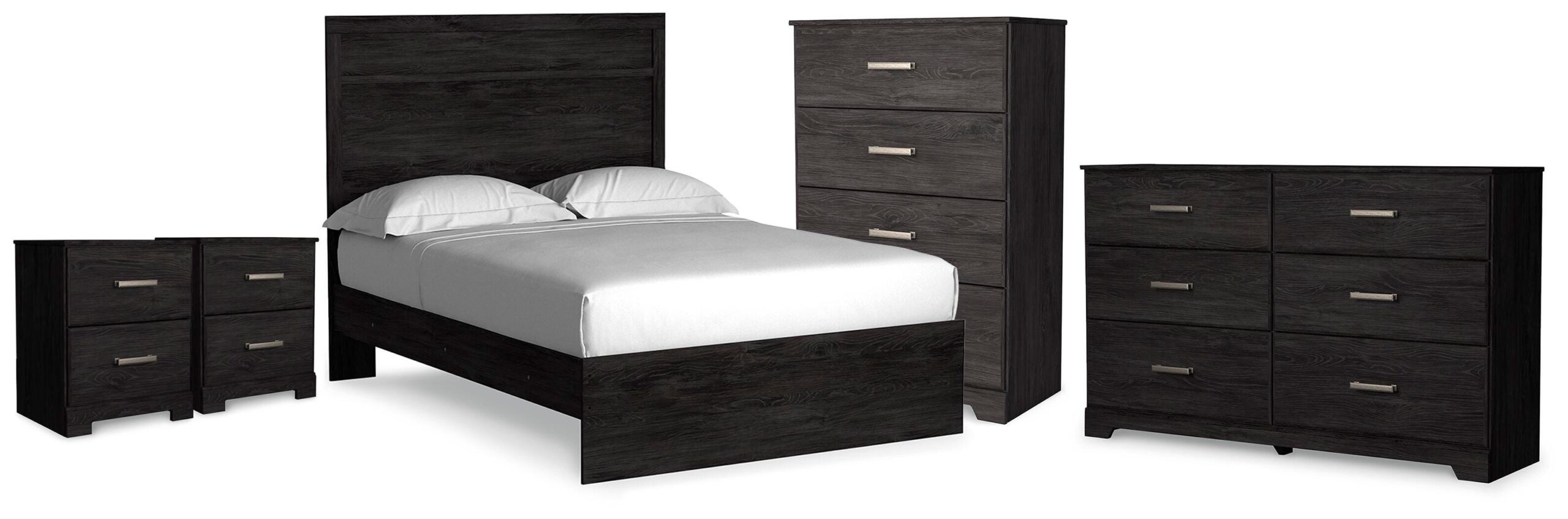 9b67098a3fcf4a4cb635c59a4b4889d6 Belachime Full Panel Bed, Dresser, Chest and 2 Nightstands - Image 1