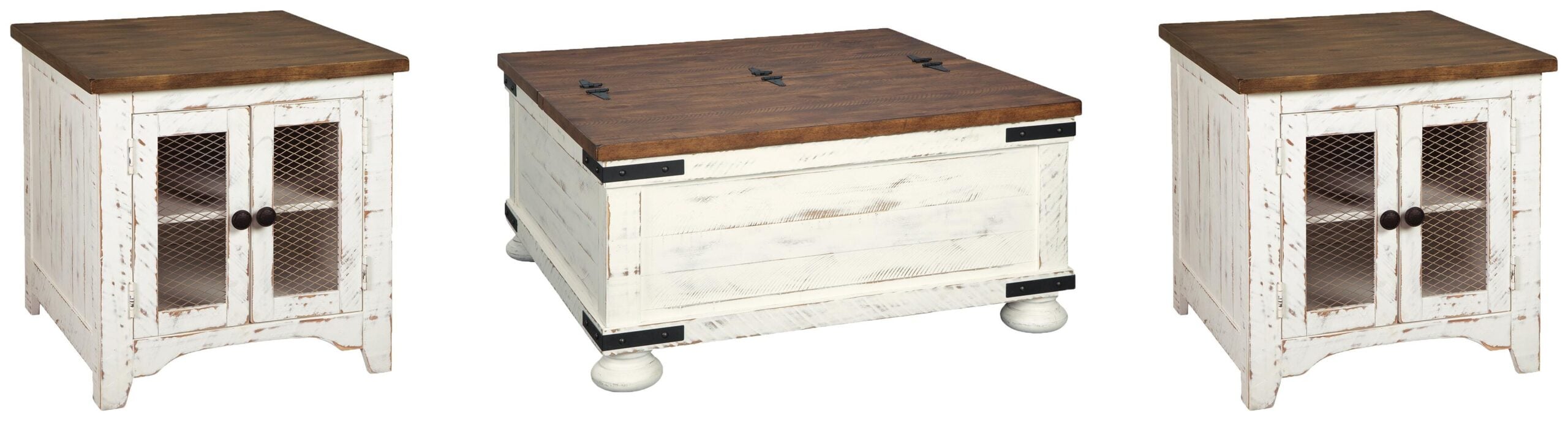 9e8df8a771e230a0607d38e97c15cff5 Wystfield Coffee Table and 2 End Tables - Image 1